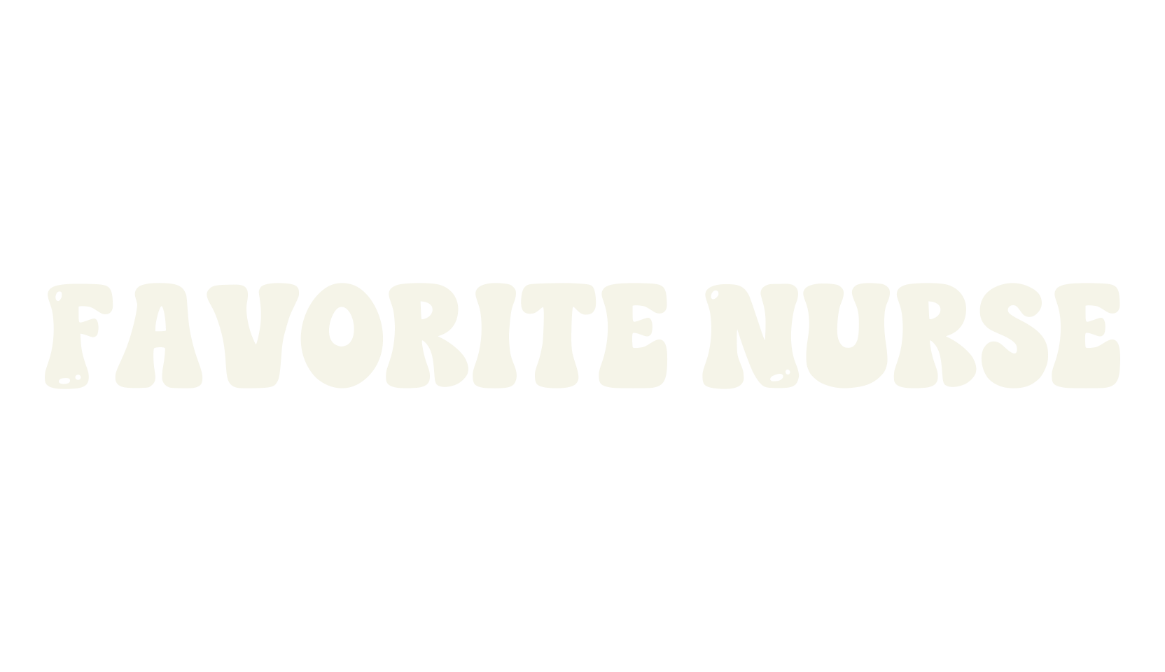 Favorite Nurse, cursive font preview