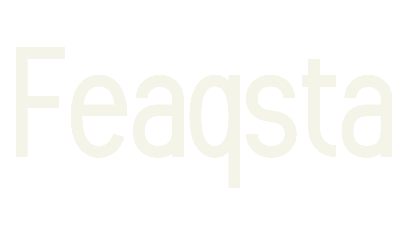 Feaqsta, sans serif font preview