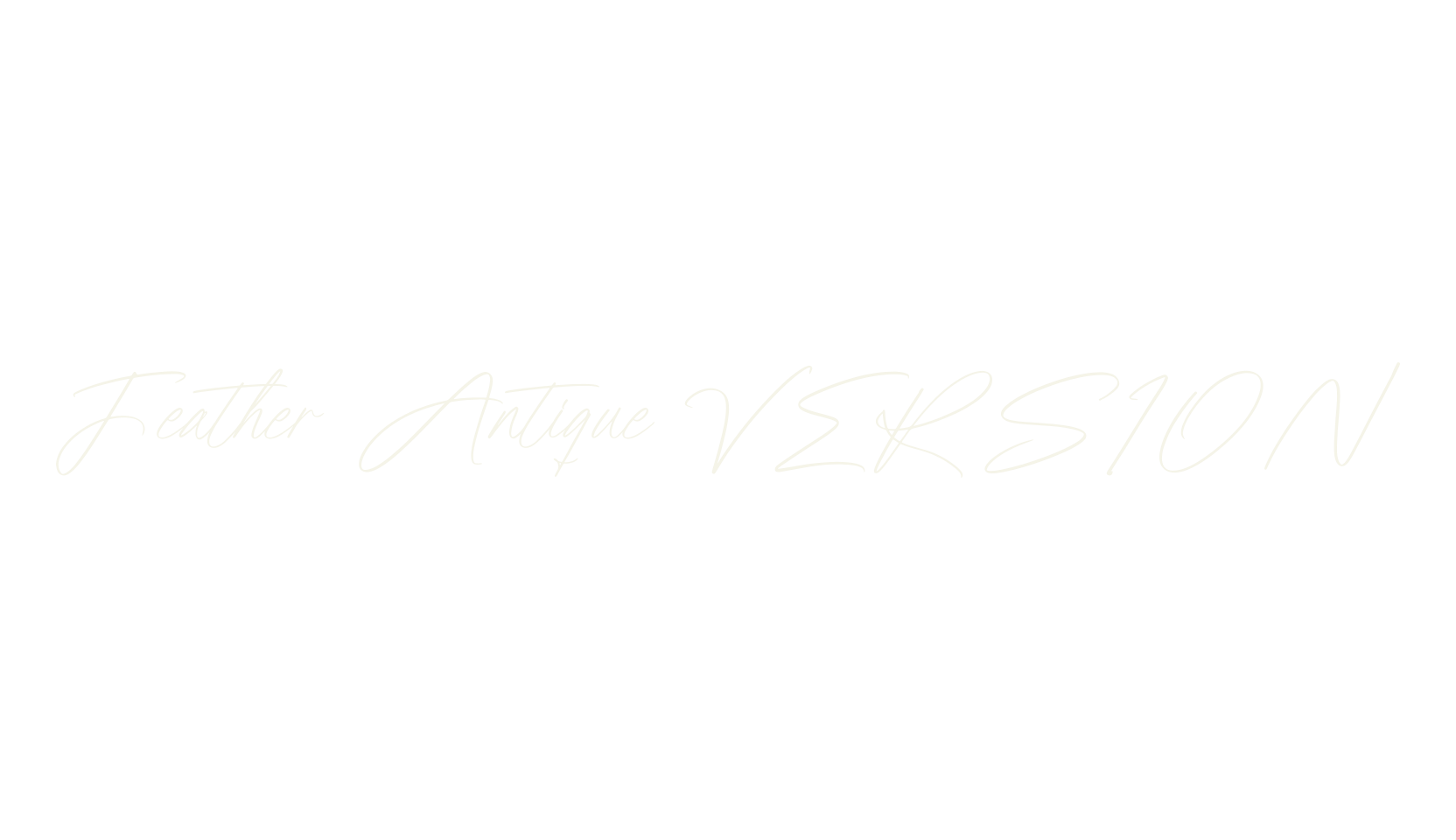 Feather Antique VERSION, script font preview