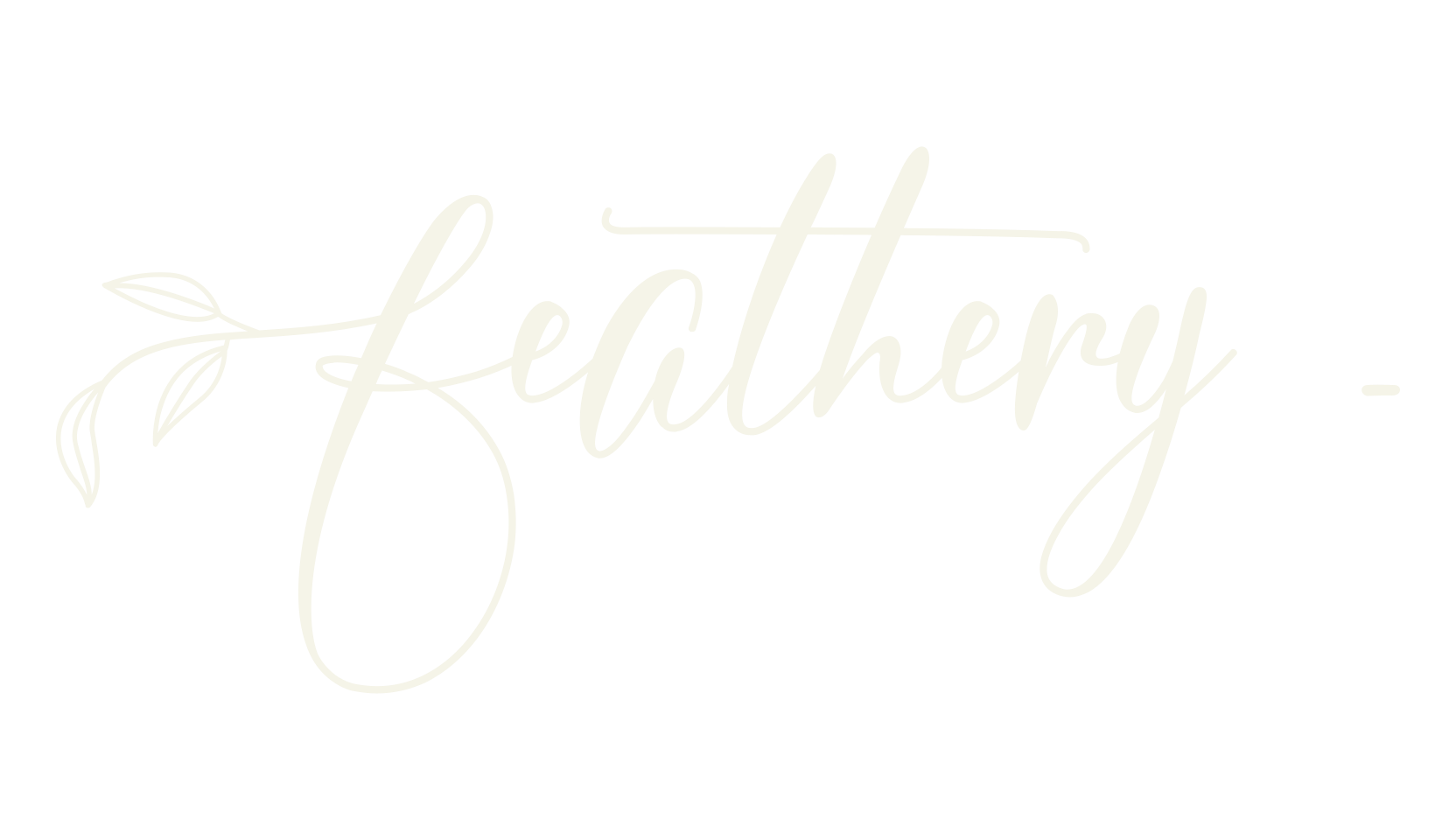 Feathery -, fashion sign font preview
