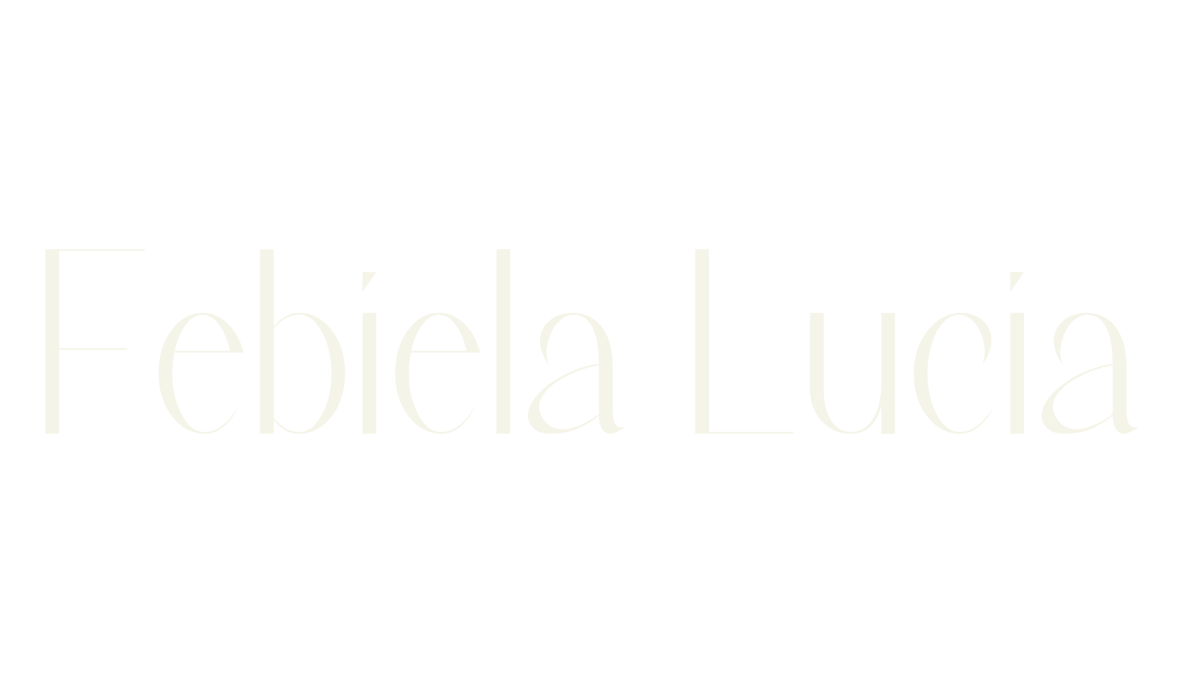 Febiela Lucia, sans serif font preview