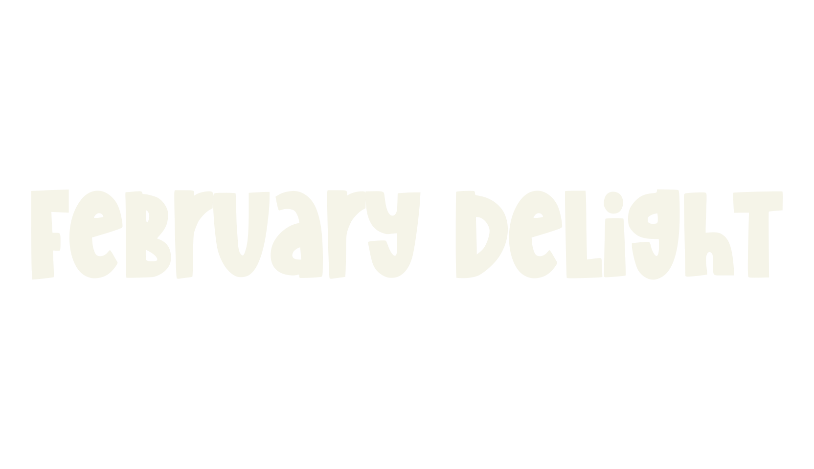February Delight, cute font preview