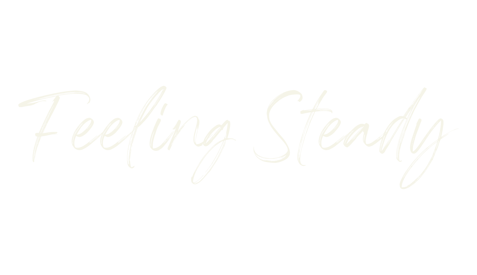 Feeling Steady, handwritten font preview