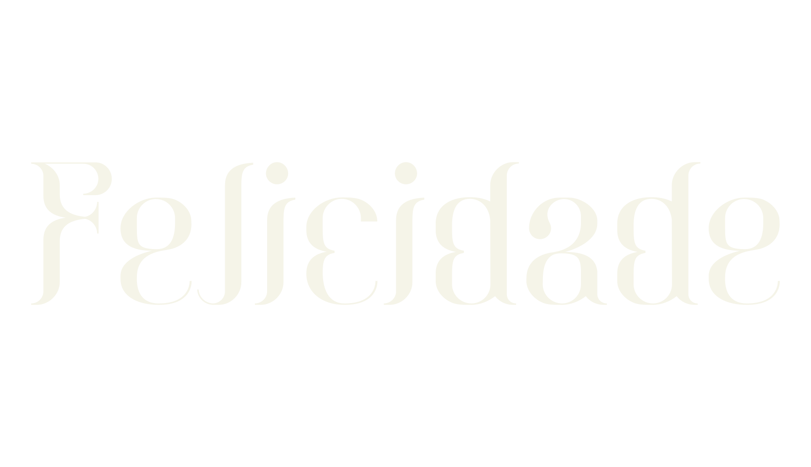 Felicidade, antique font preview