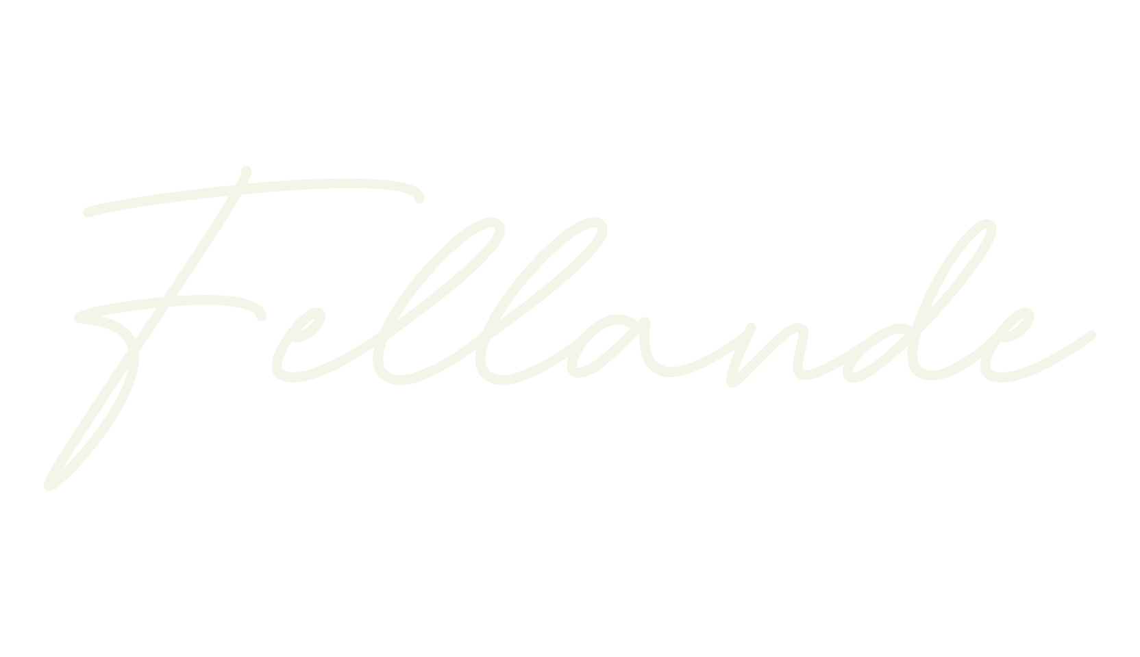 Fellande, signature font preview
