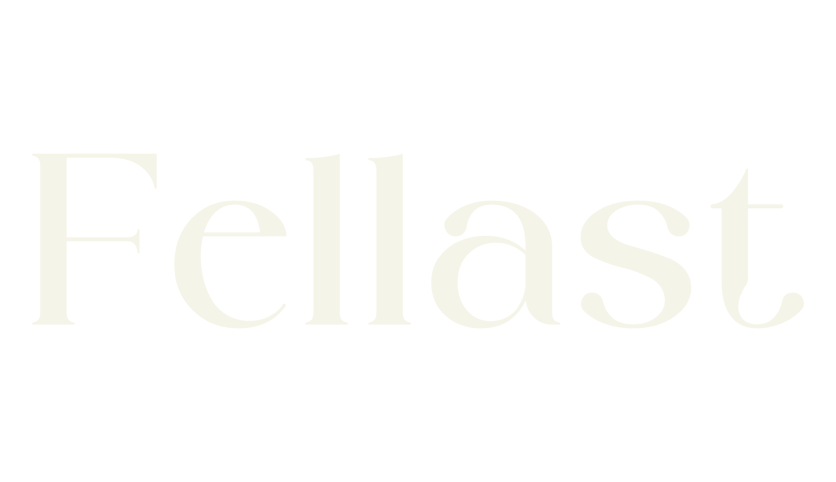 Fellast, typography font preview