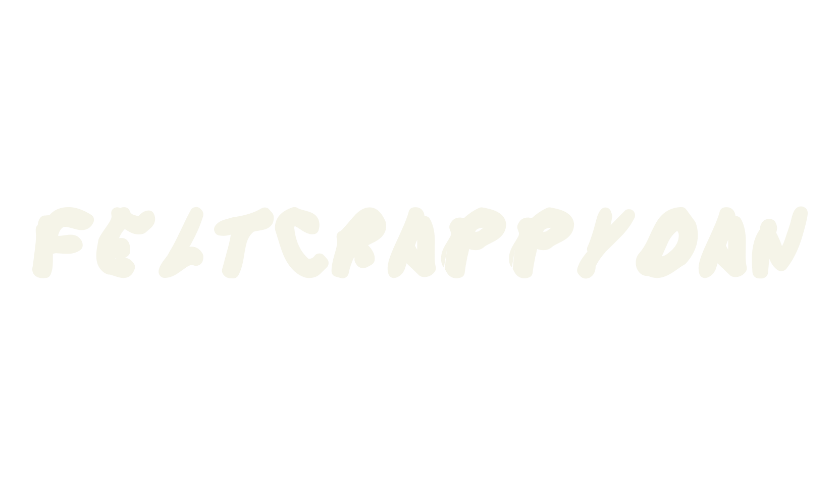 FeltCrappyDan, handwritten font preview