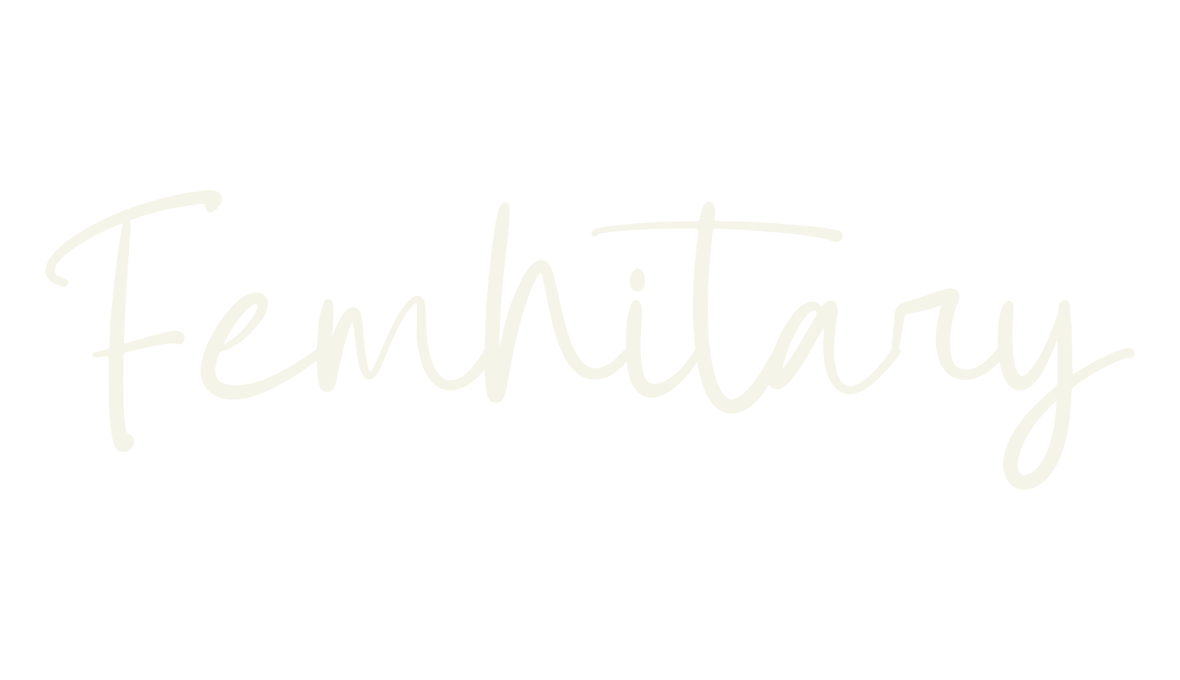 Femhitary, script font preview