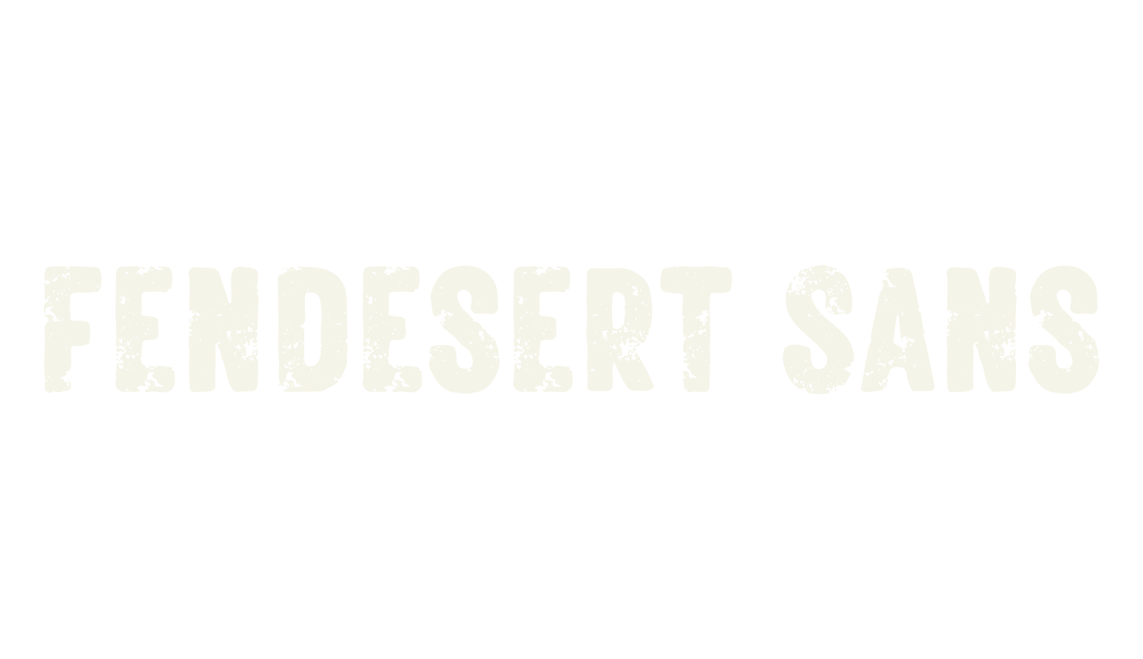 Fendesert Sans, wild west font preview