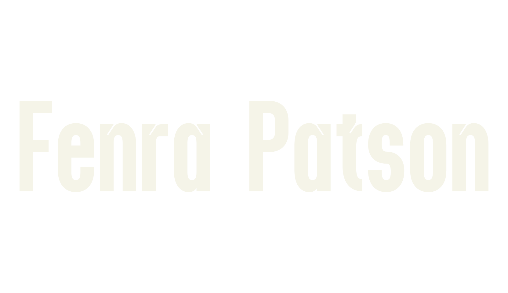 Fenra Patson, sans serif font preview