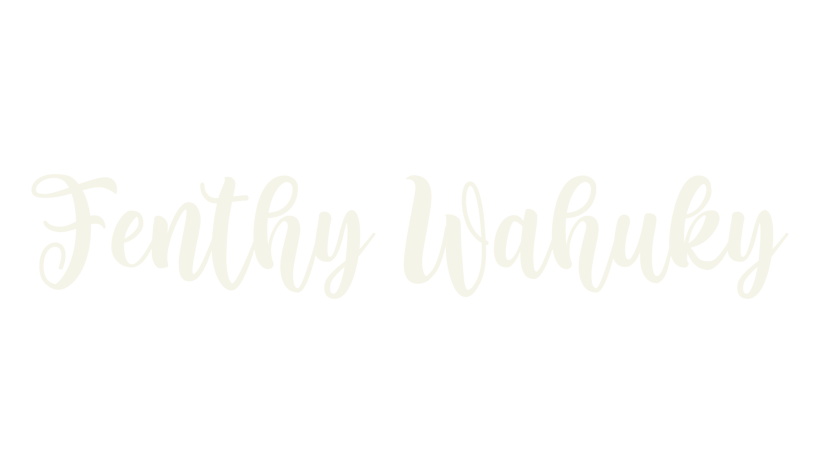 Fenthy Wahuky, calligraphy font preview