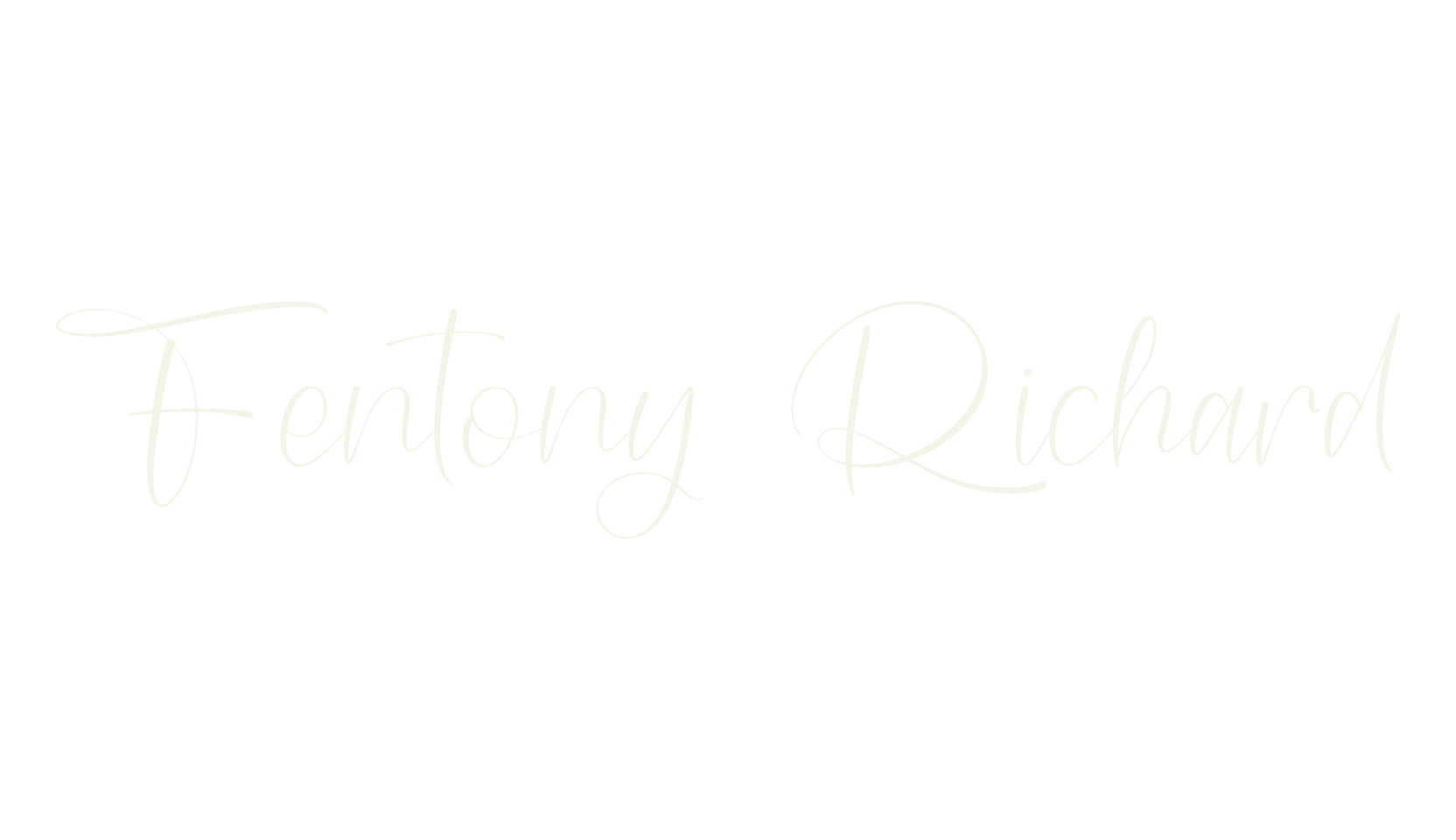 Fentony Richard, script font preview