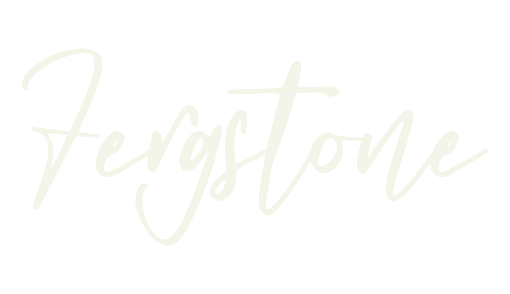 Fergstone, cursive font preview