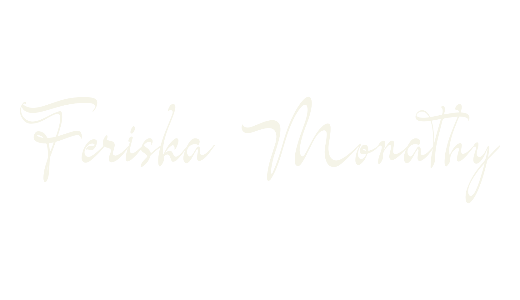 Feriska Monathy, fancy font preview