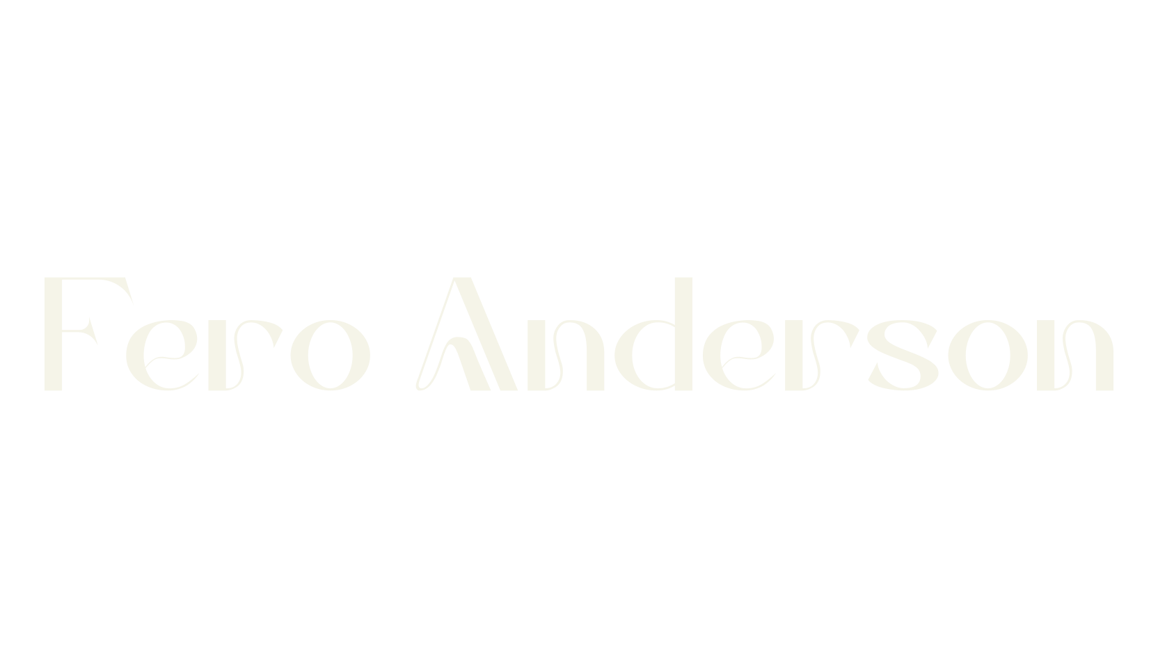 Fero Anderson, elegant font preview
