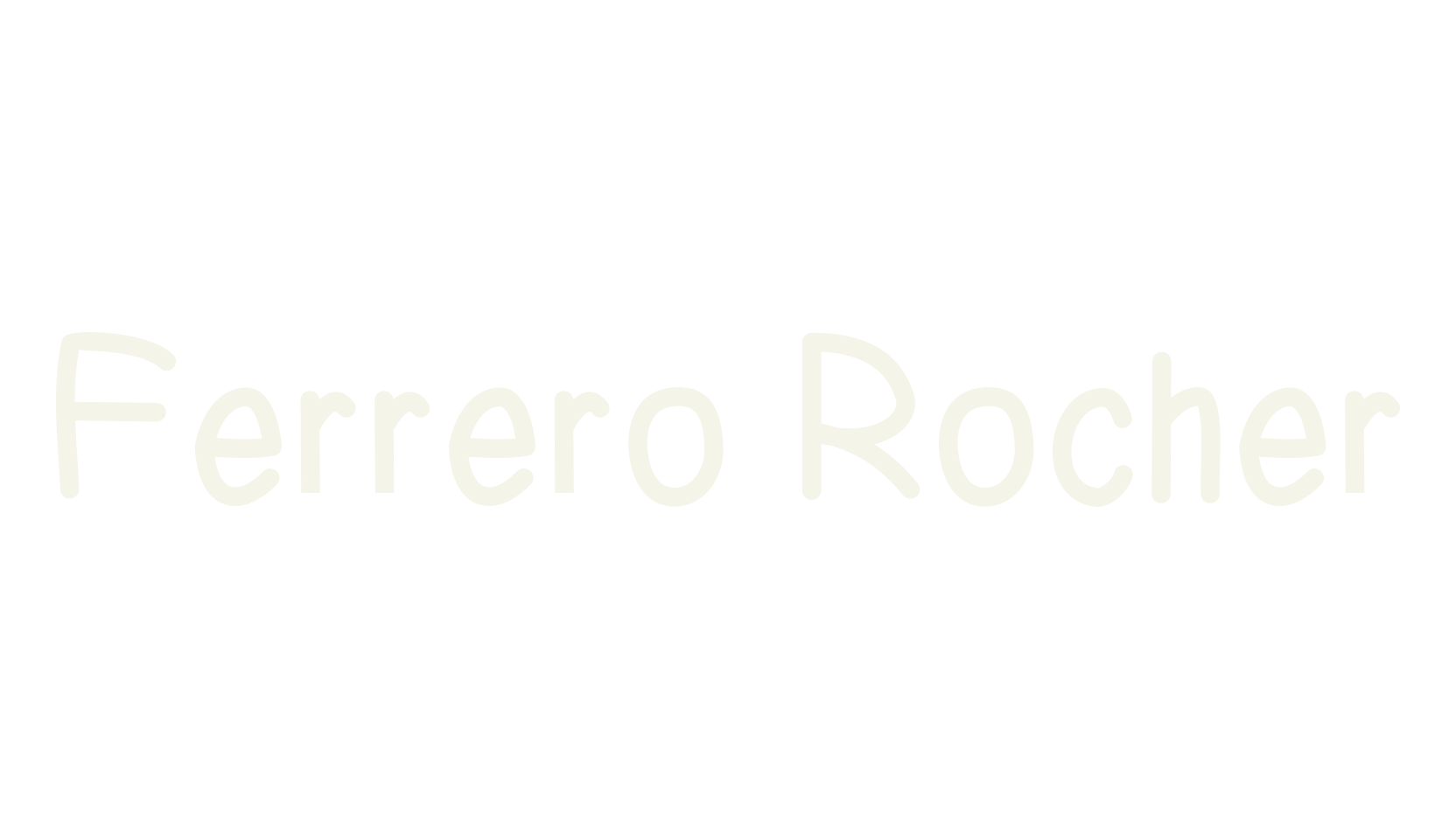Ferrero Rocher, sans serif font preview