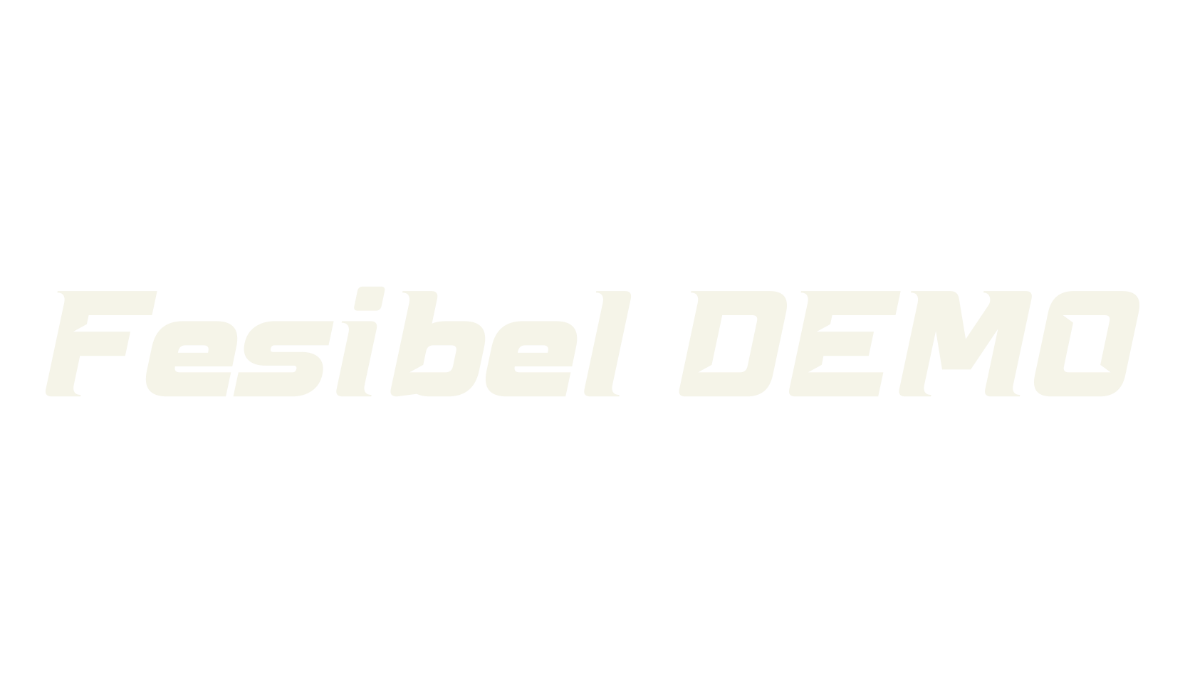 Fesibel DEMO, racing font preview