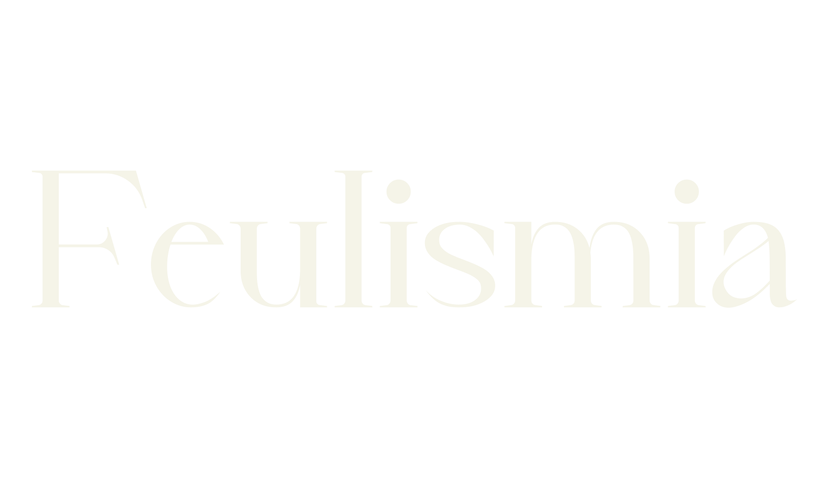 Feulismia, fancy font preview
