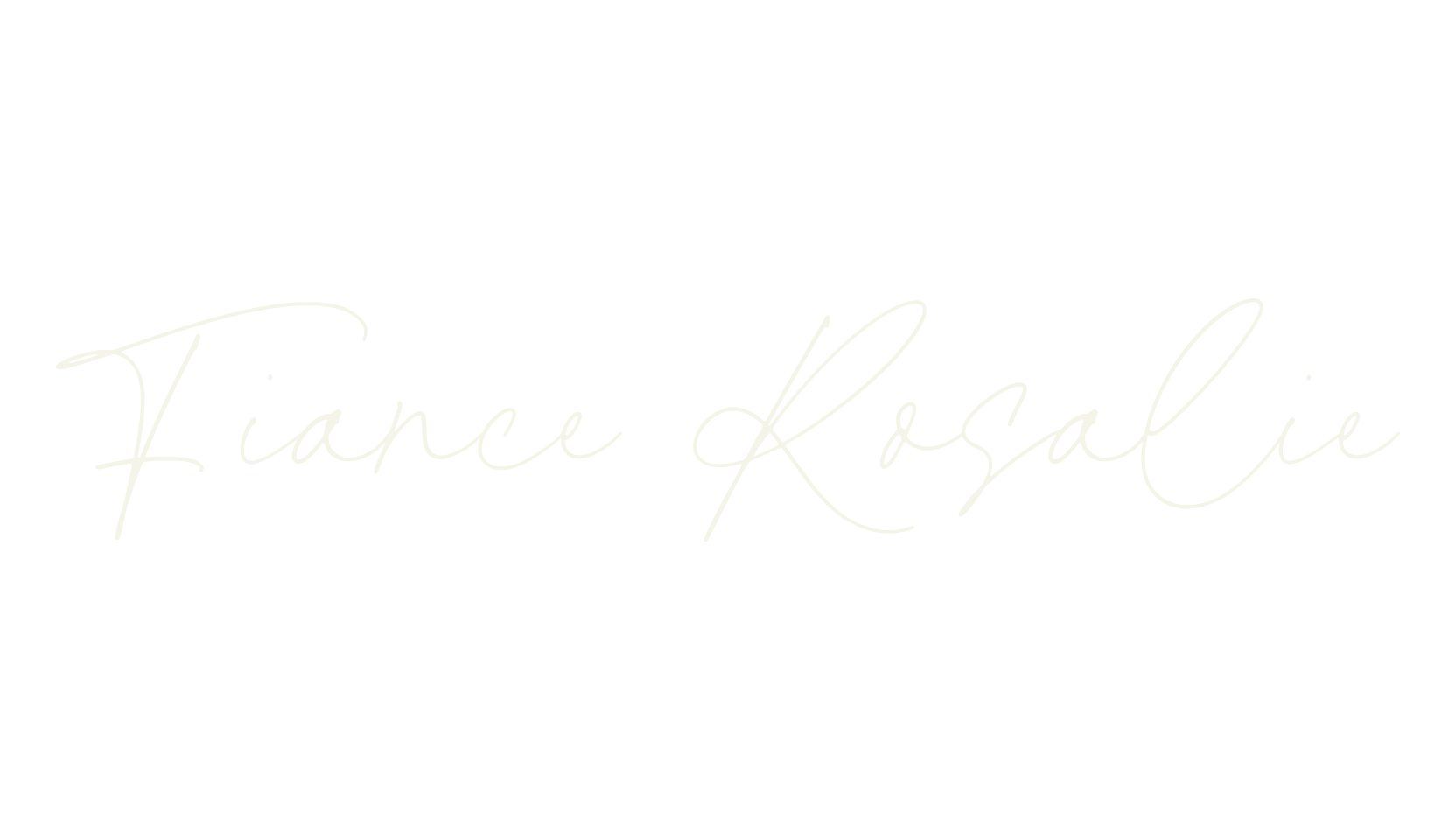 Fiance Rosalie, calligraphy font preview