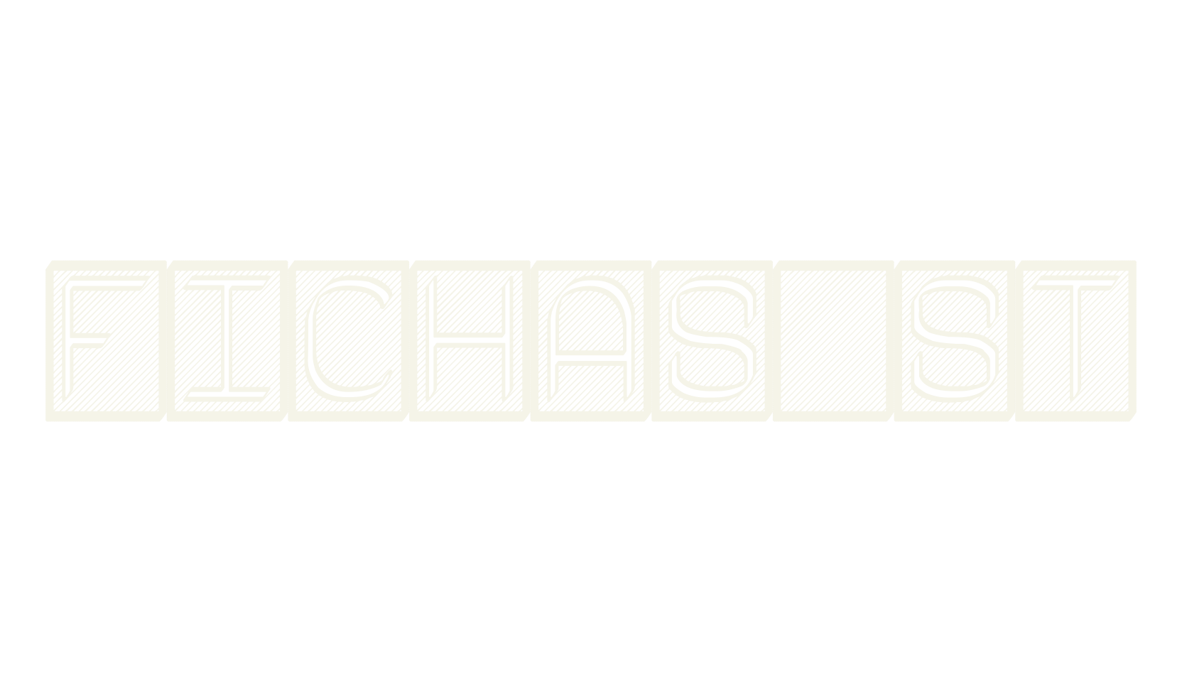 Fichas St, decorative font preview