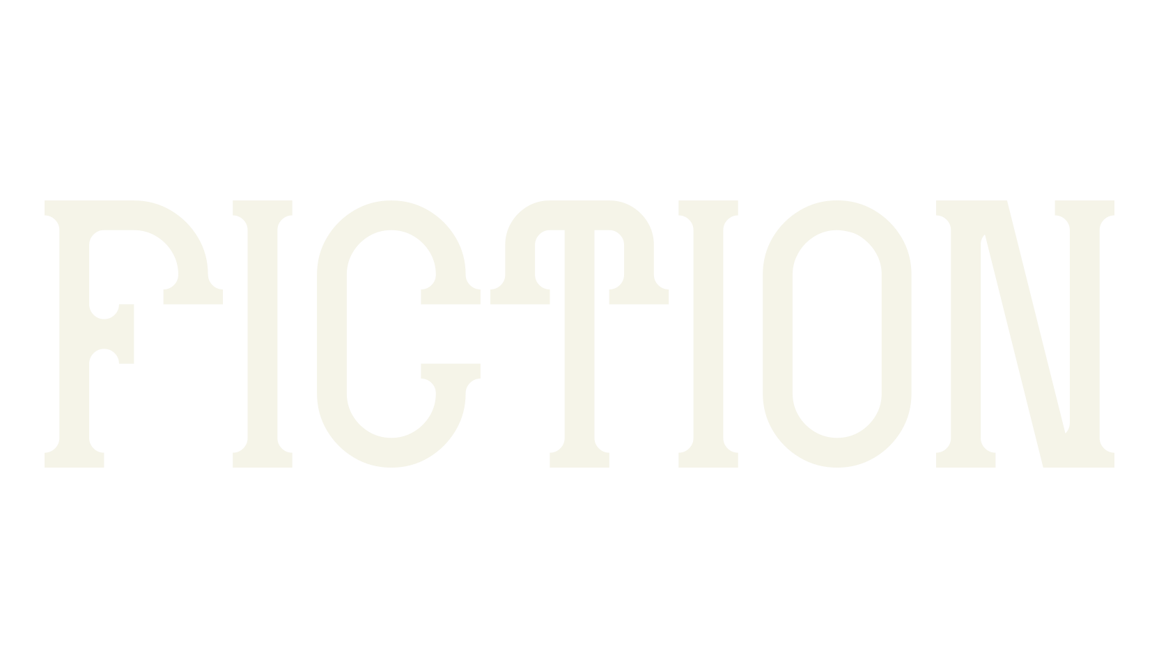 FICTION, serif font preview