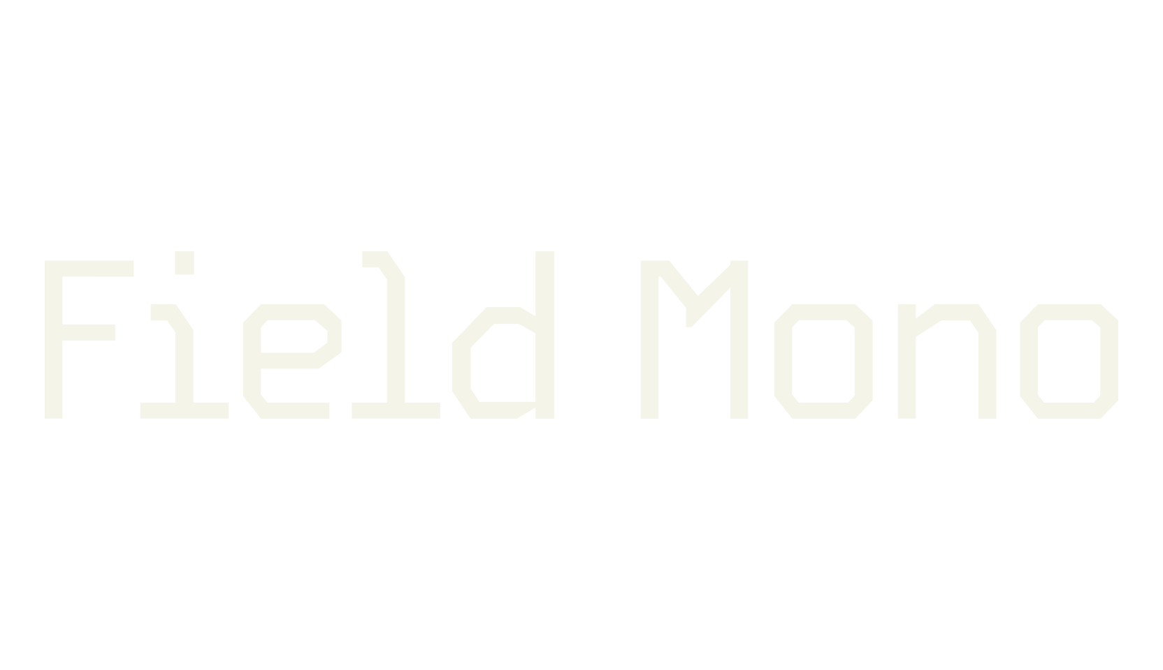 Field Mono, cyberpunk font preview