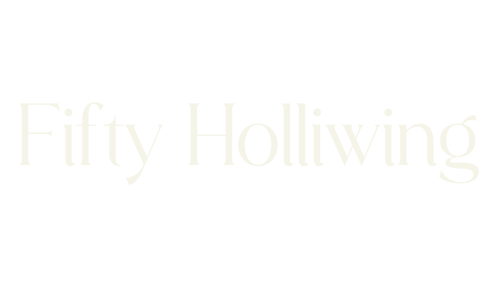 Fifty Holliwing, italic font preview