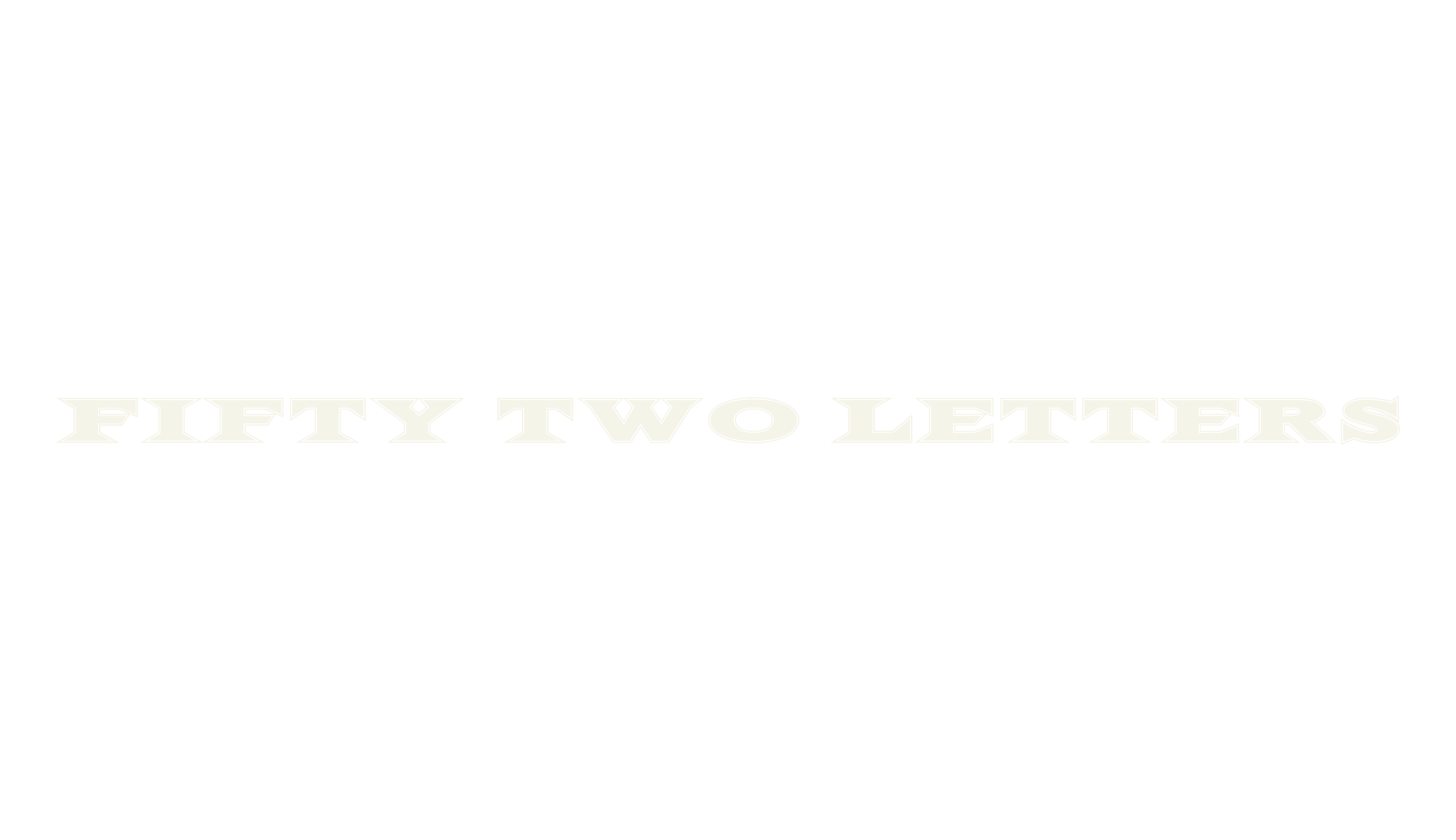 Fifty Two Letters, display market font preview