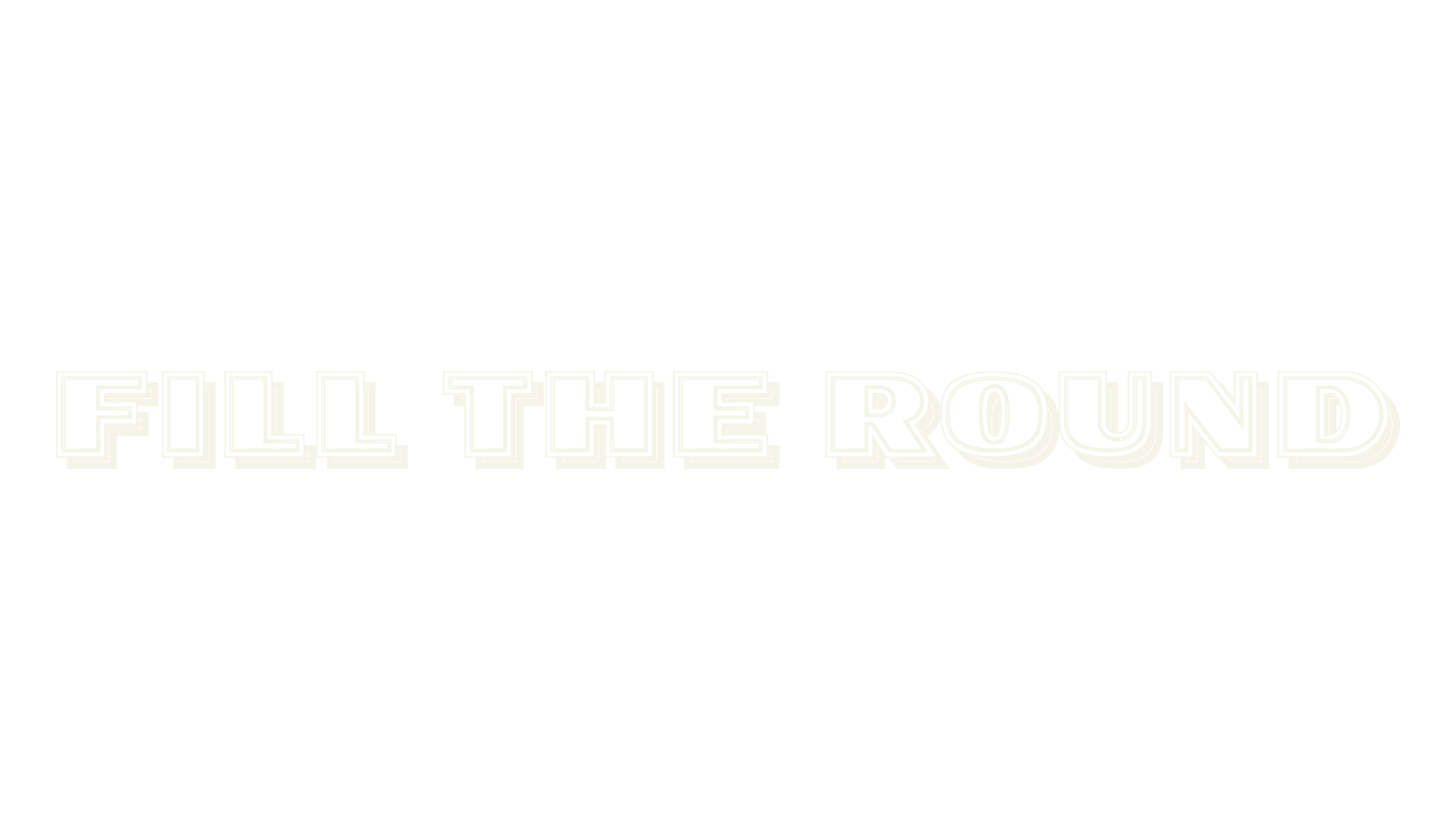 Fill The Round, 3d font preview