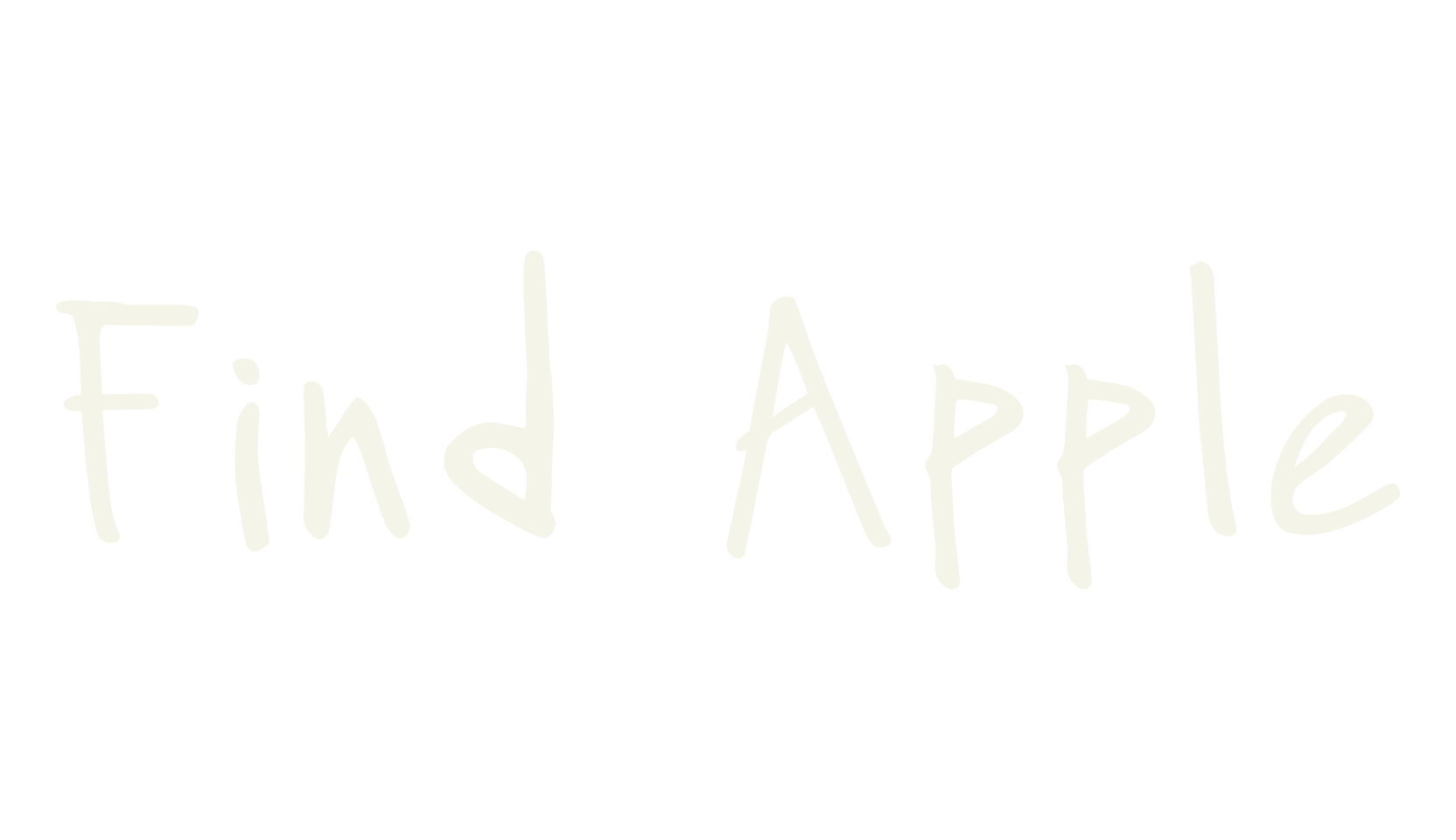 Find Apple, handwritten font preview