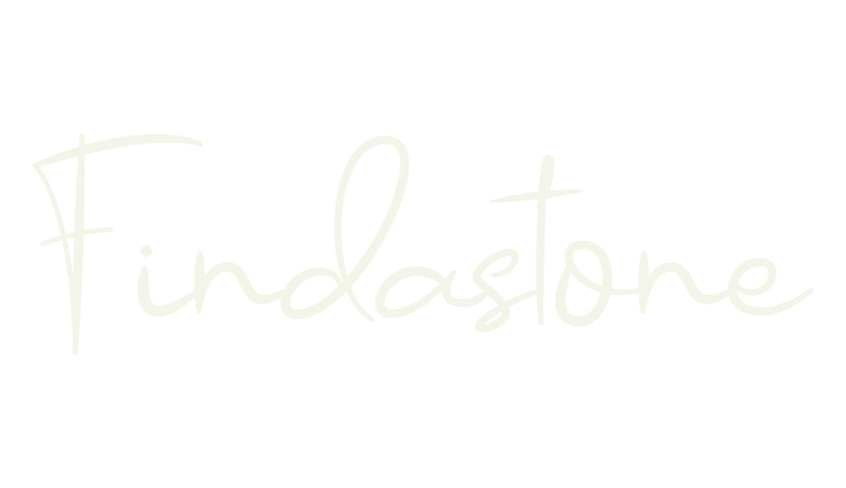 Findastone, cursive font preview