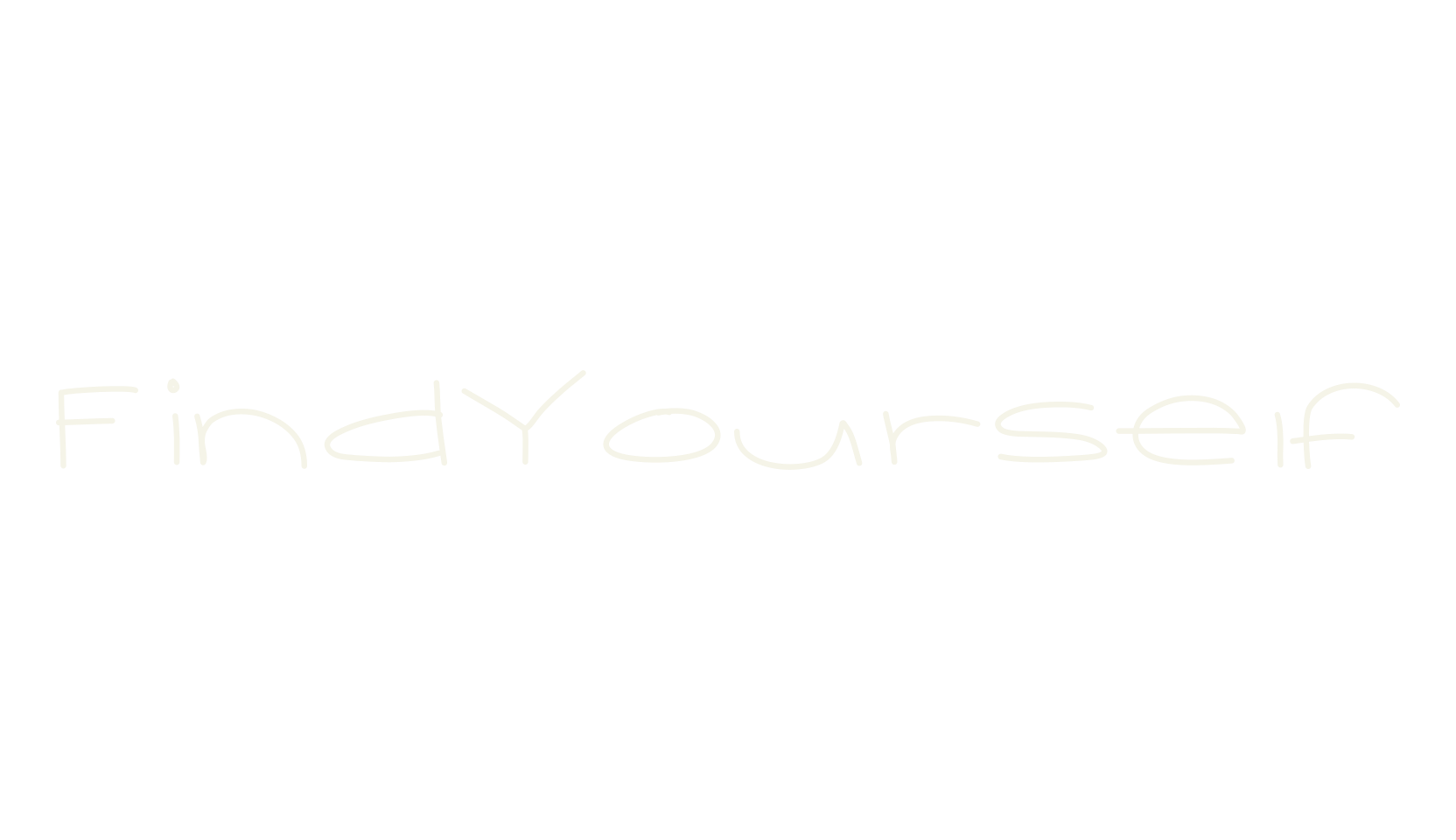 FindYourself, handwritten font preview