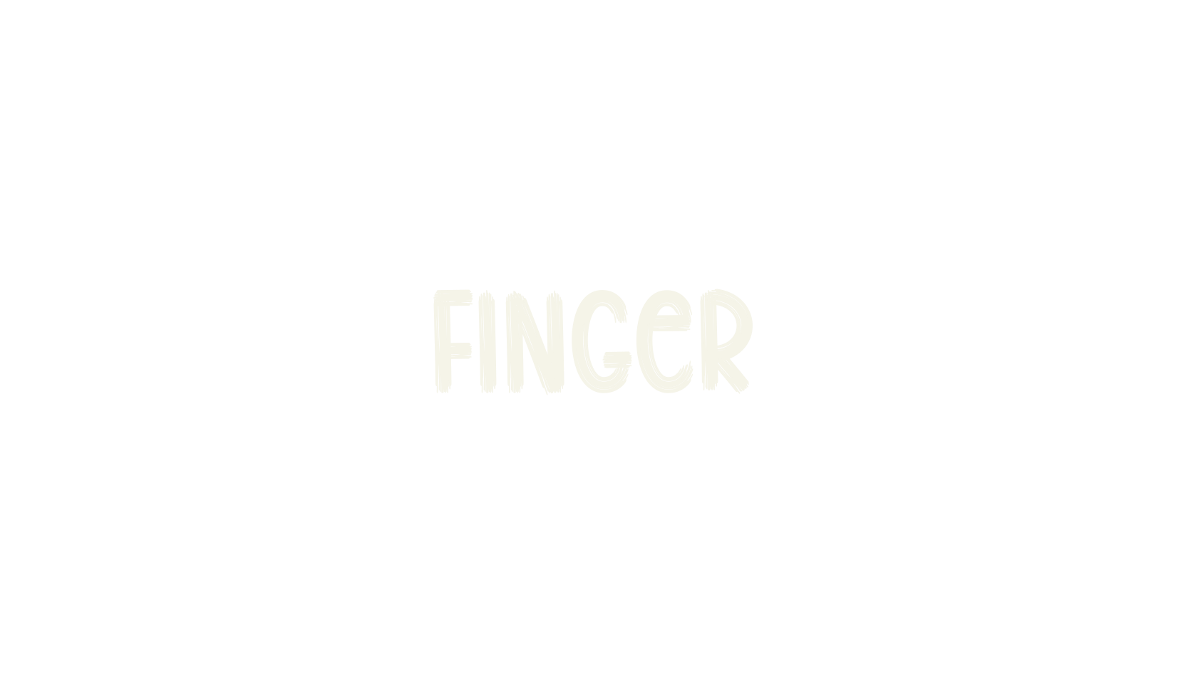 Finger, fashion script font preview