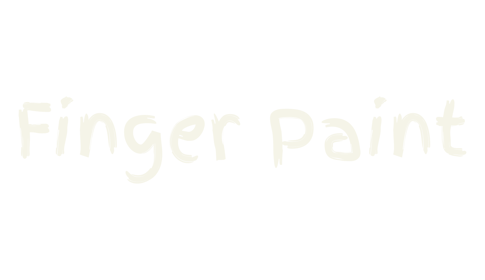 Finger Paint, finger painting font preview