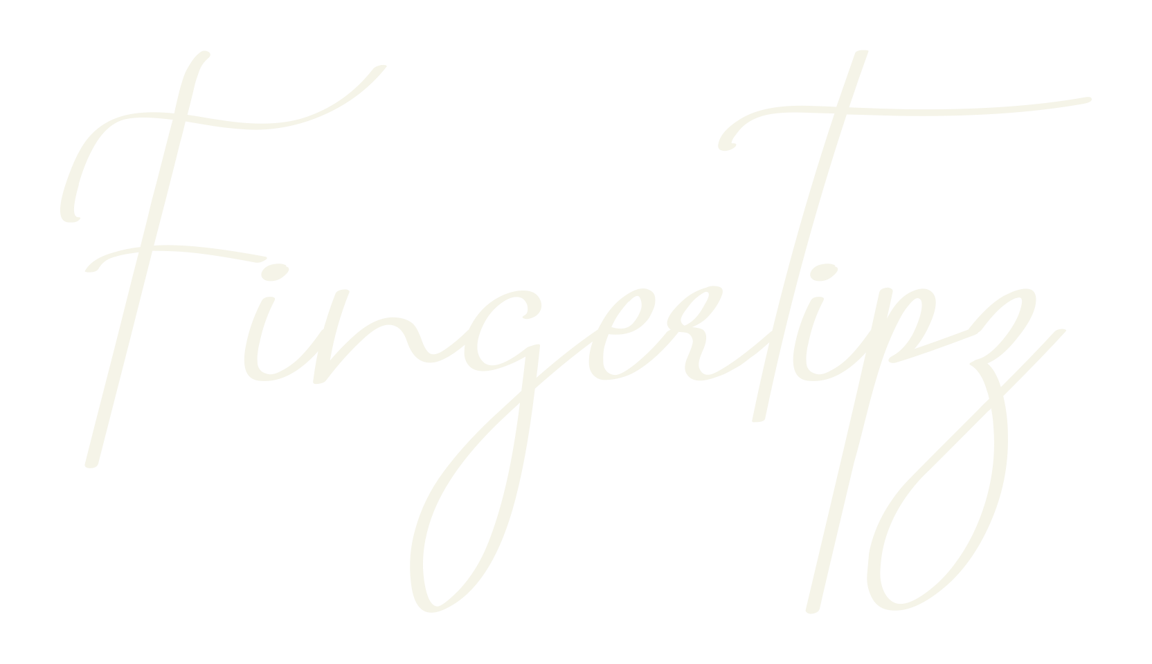 Fingertipz, restaurant font preview