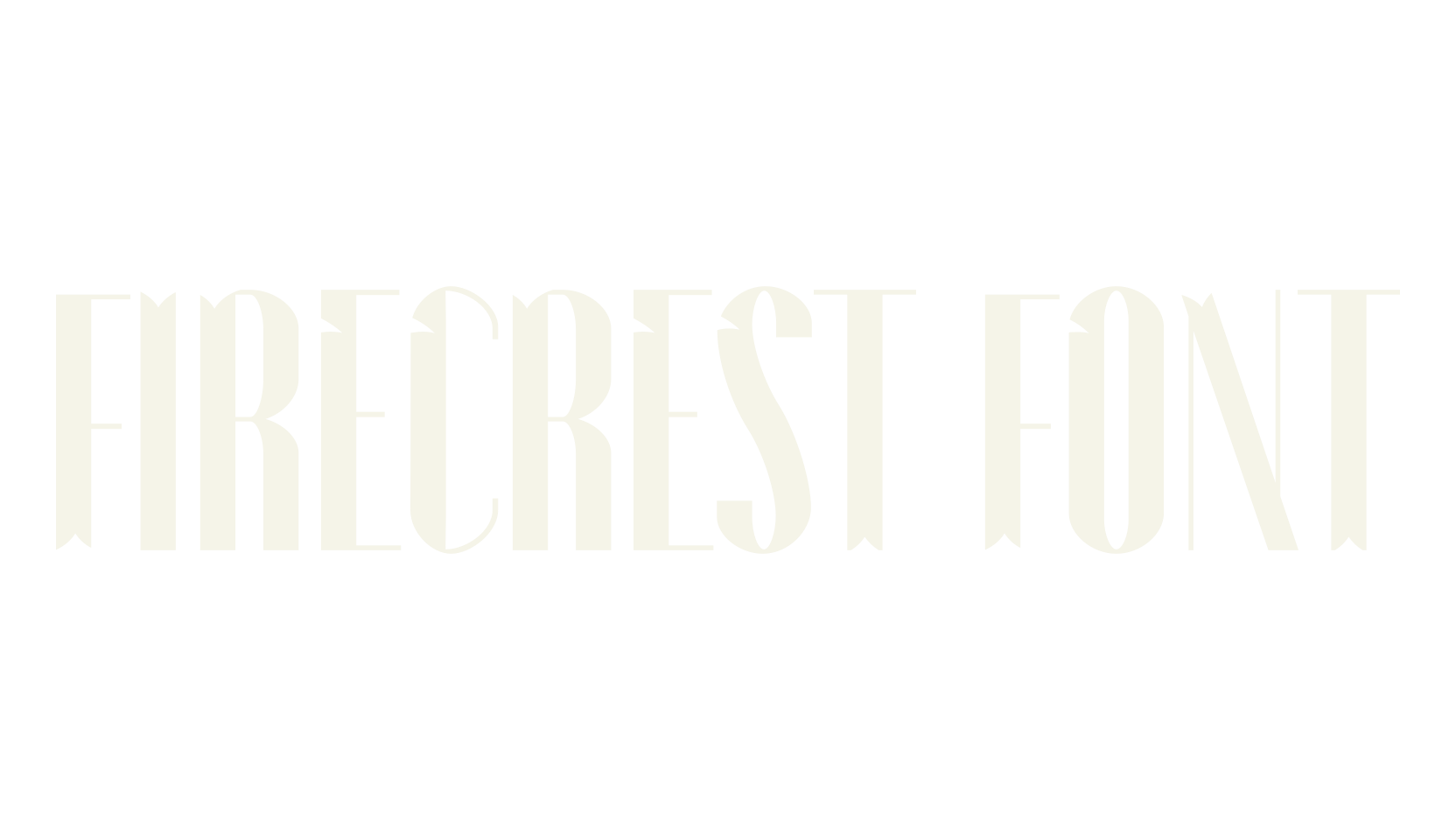 Firecrest Font, space font preview