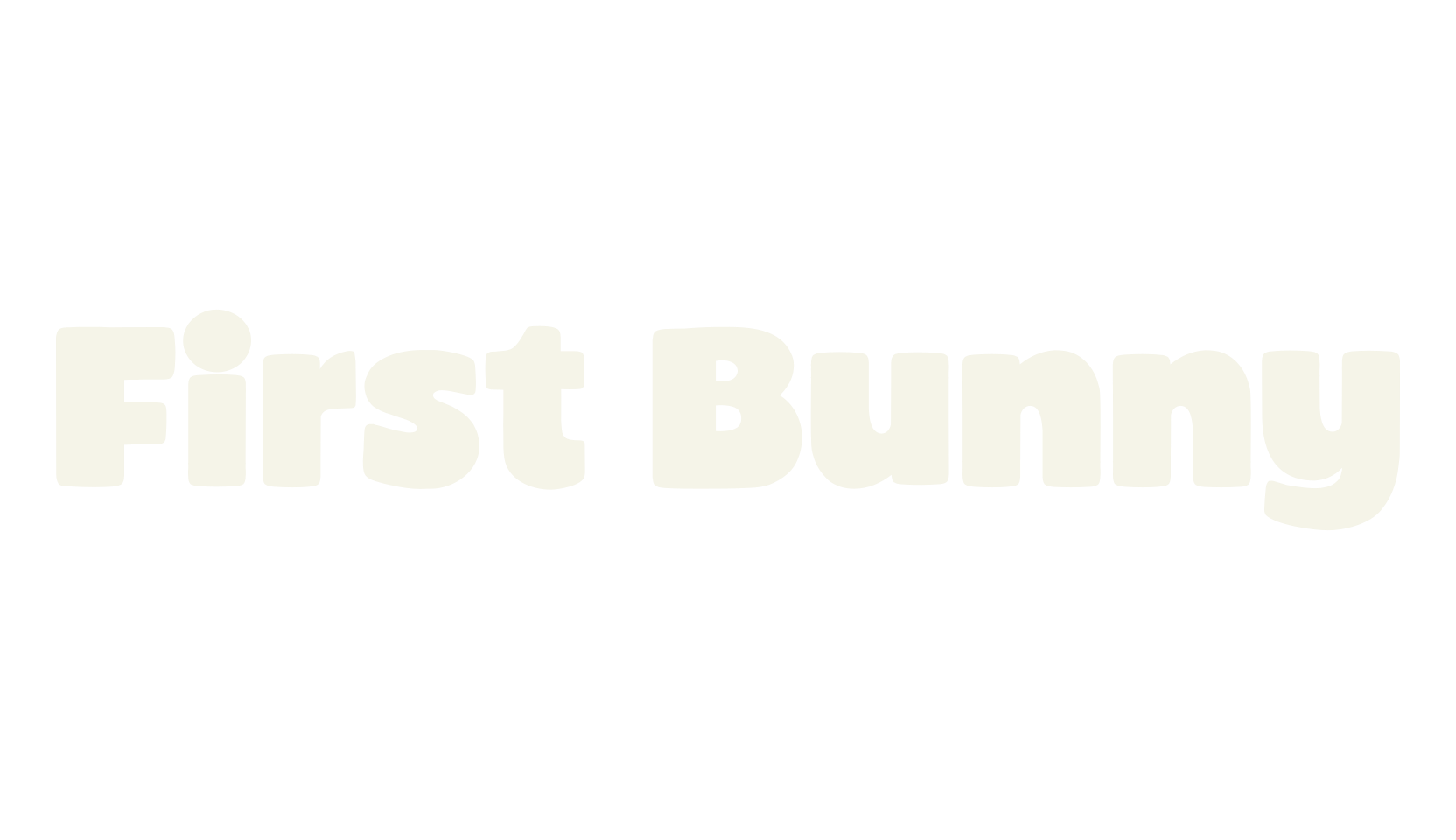 First Bunny, cartoon font preview