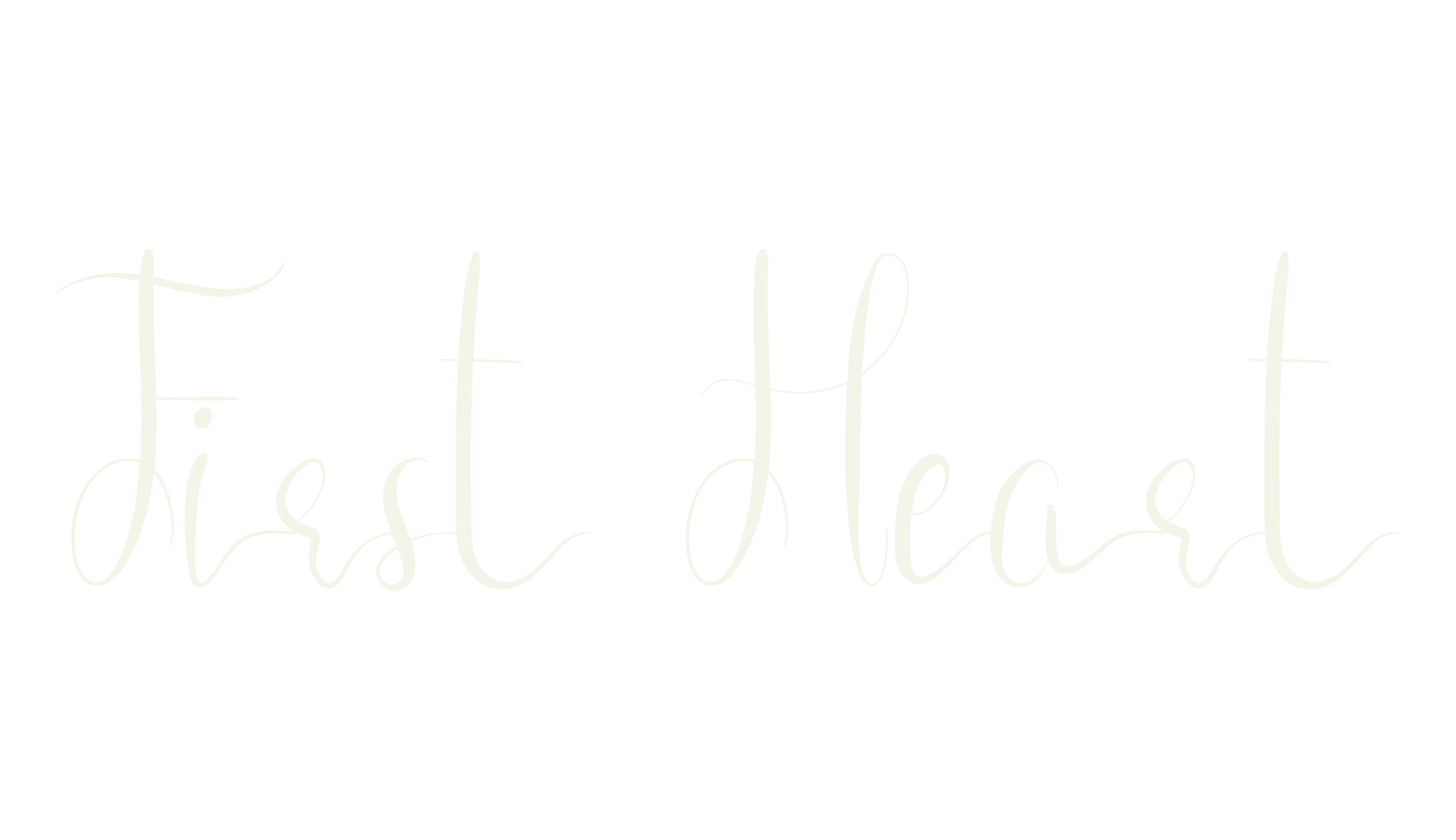 First Heart, handwriting font preview
