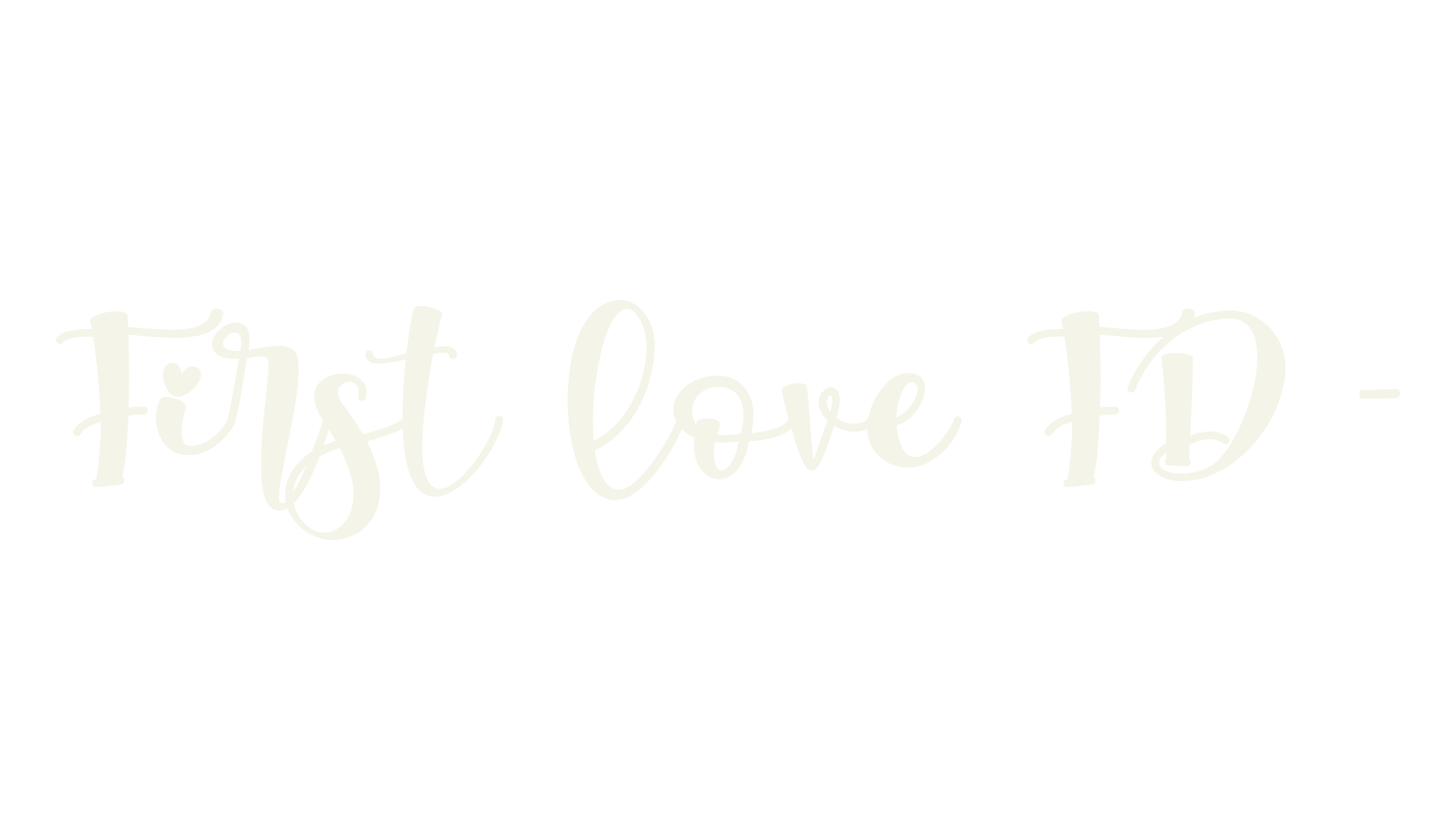 First love FD -, autumn font preview