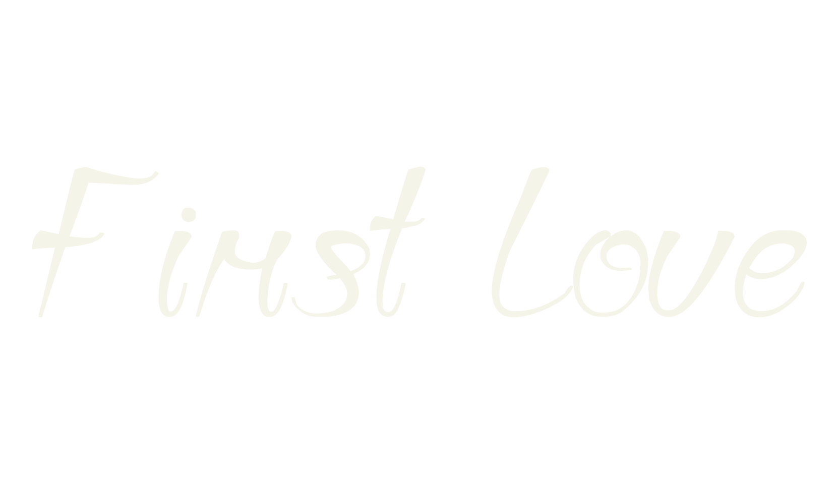 First Love, fashion script font preview
