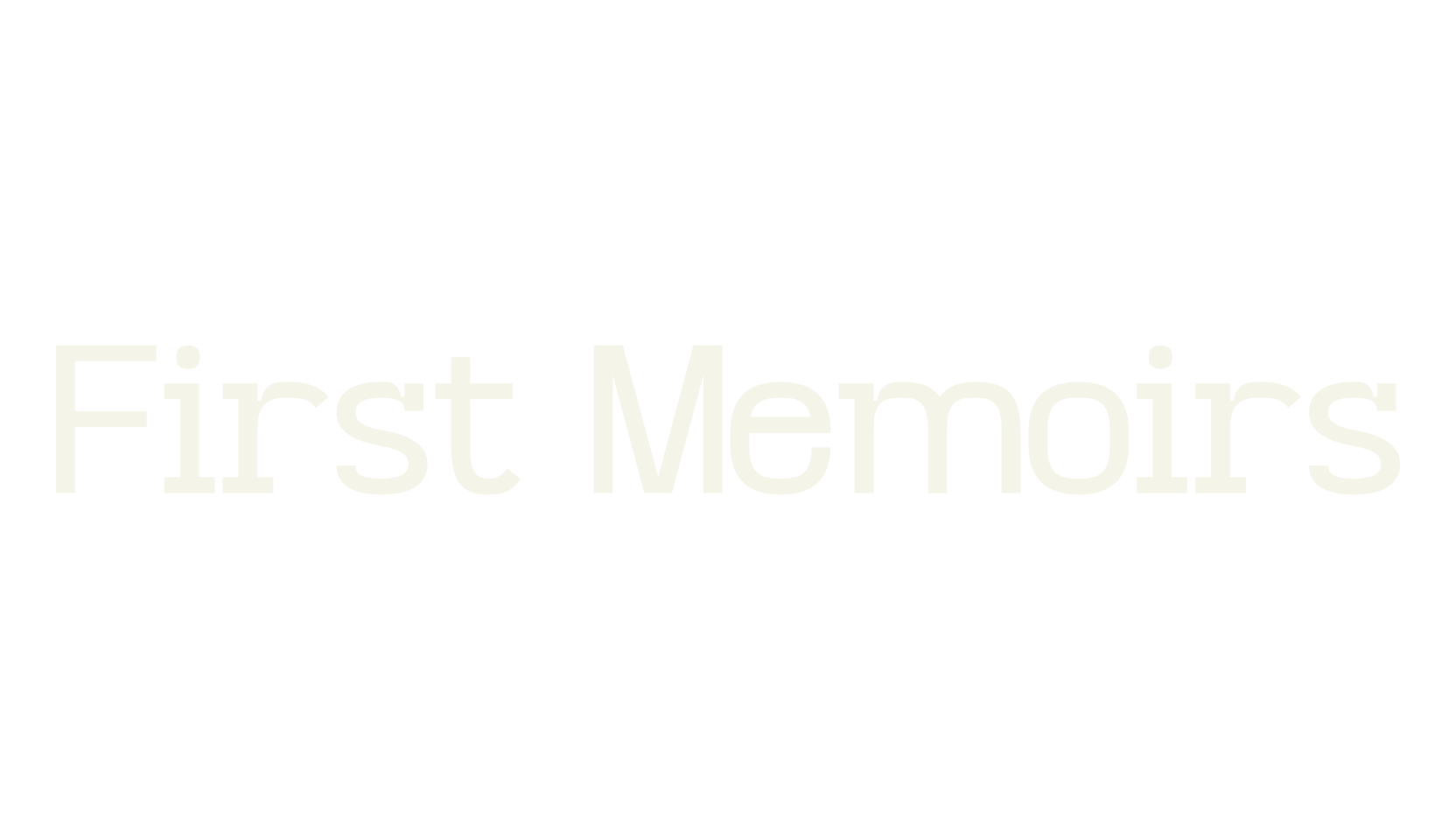 First Memoirs, sans serif font preview