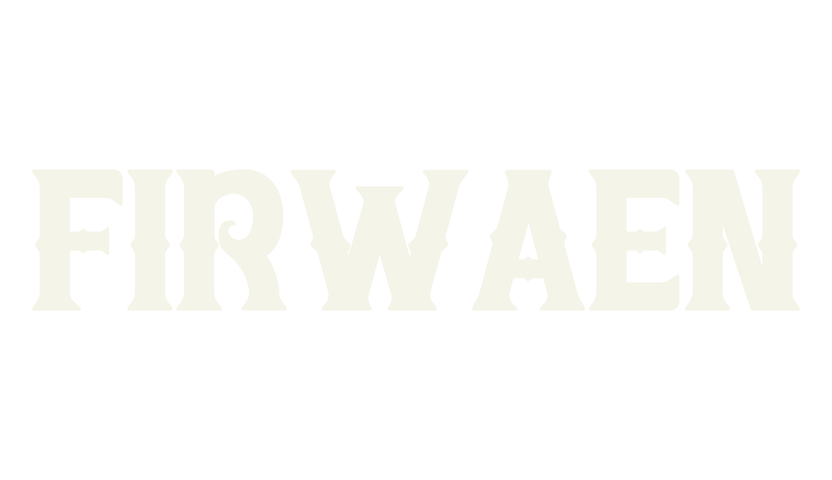 FIRWAEN, halloween font preview