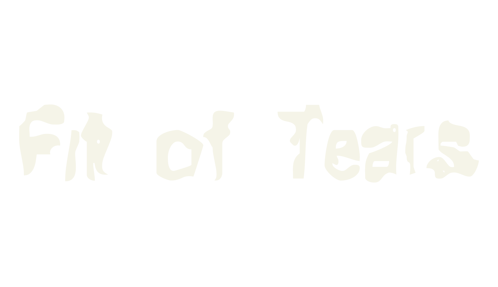 Fit of Tears, display font preview