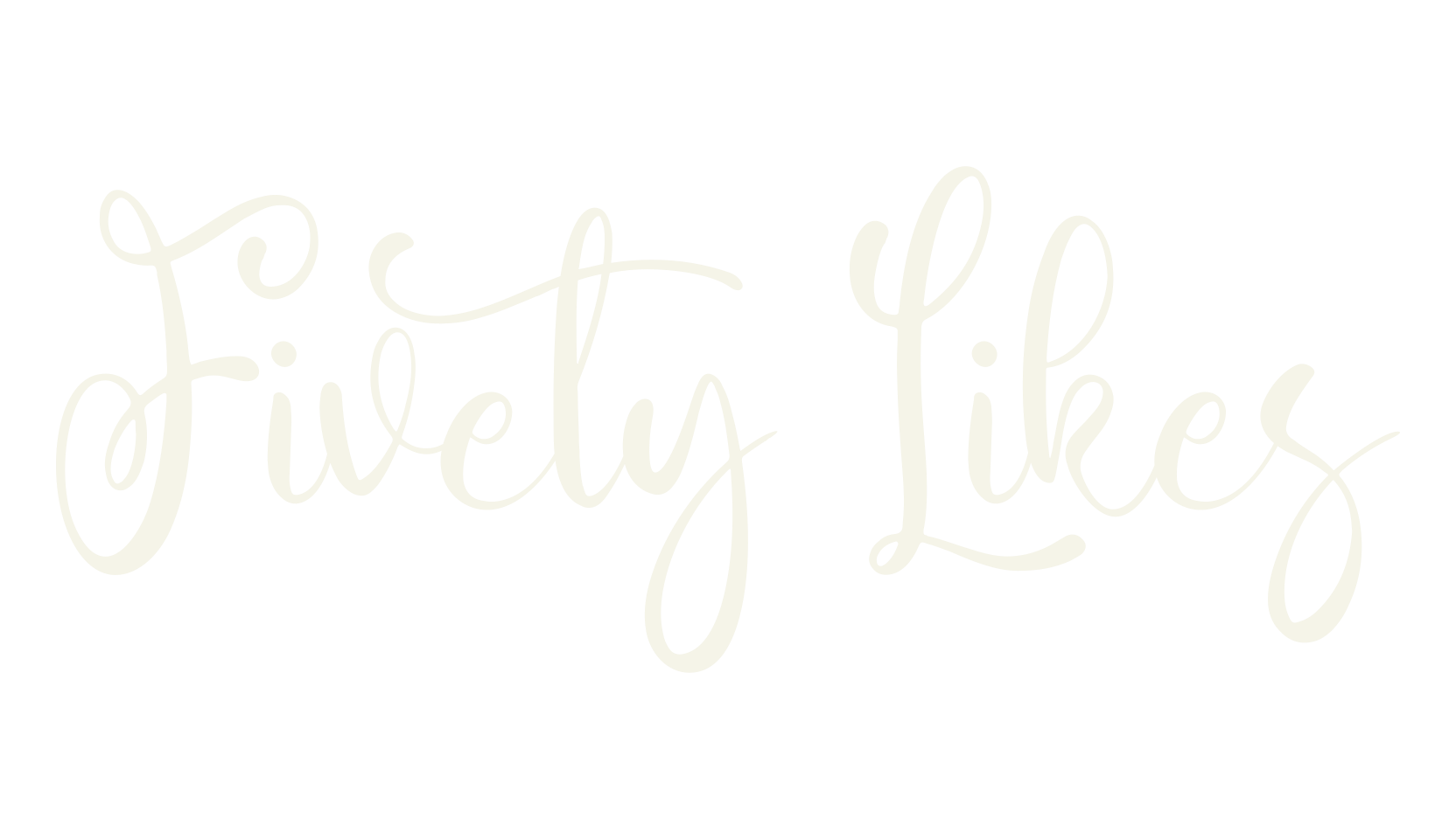 Fivety Likes, fancy font preview