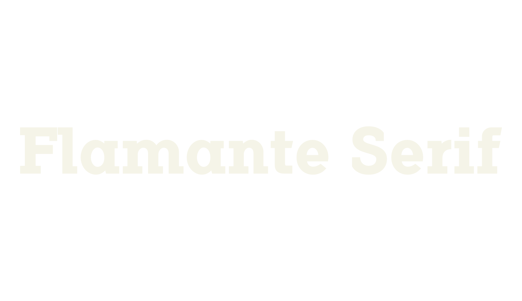 Flamante Serif, serif font preview