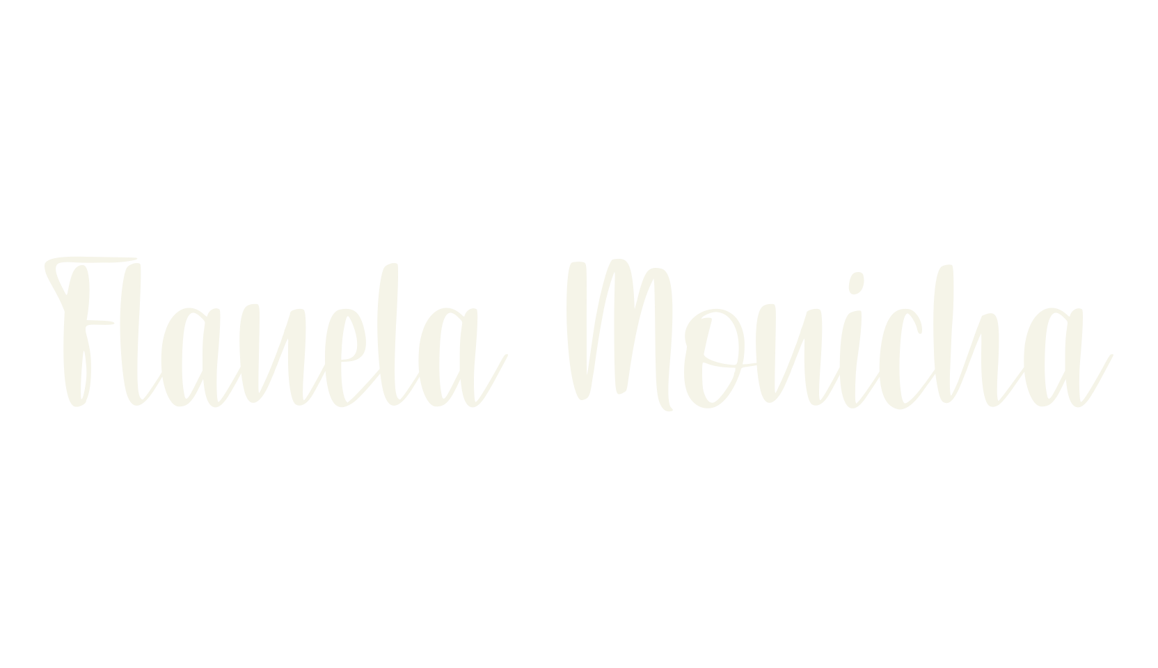 Flanela Monicha, lettering font preview