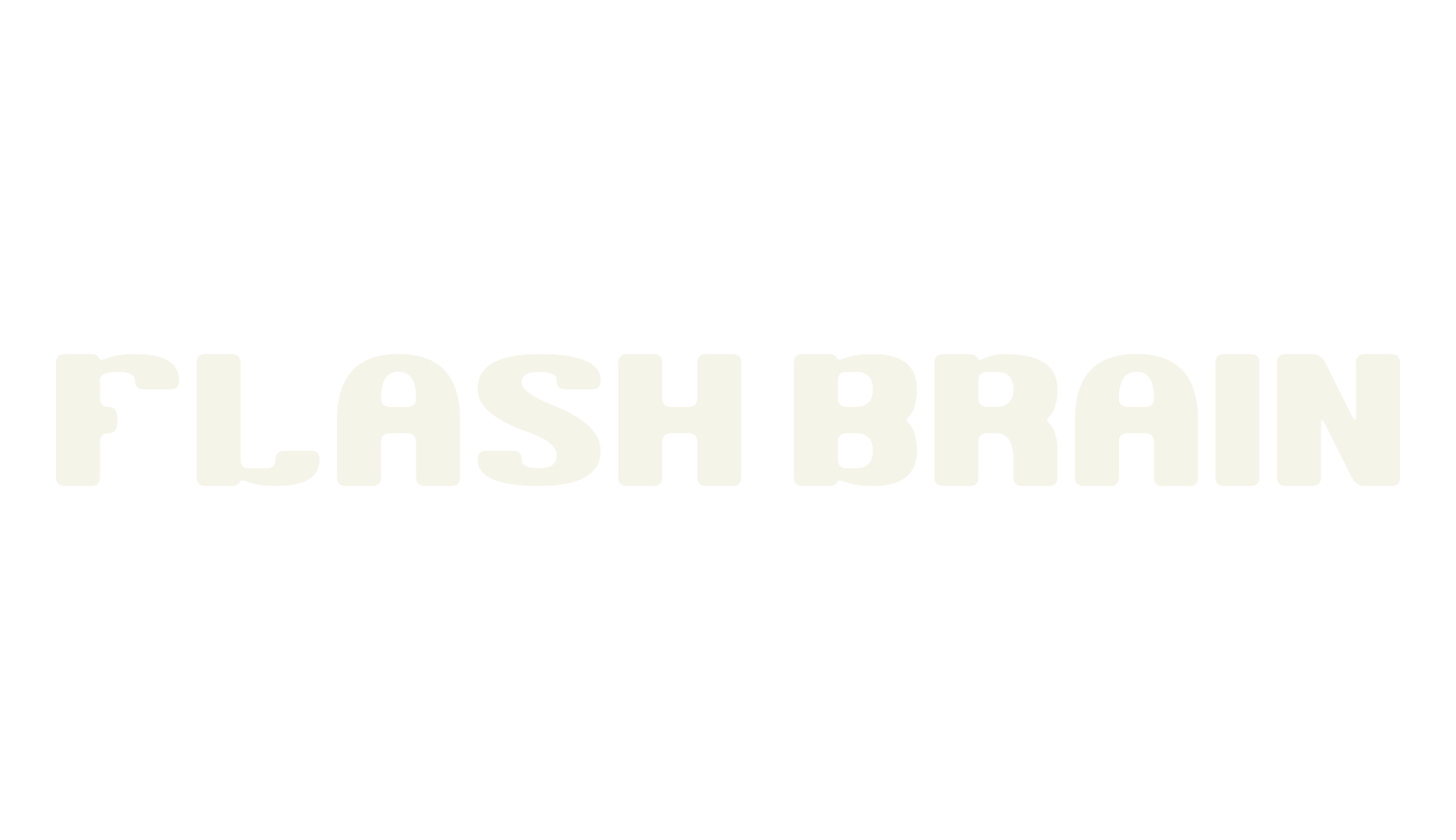 FLASH BRAIN, sans font preview