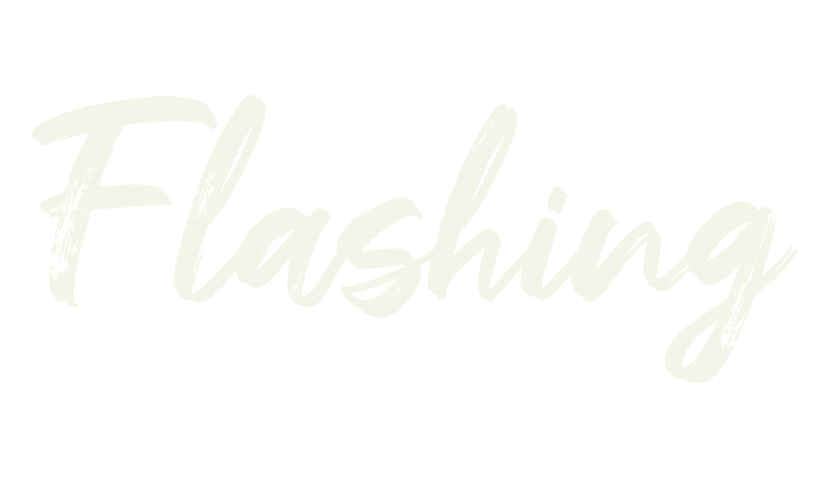 Flashing, fashion script font preview