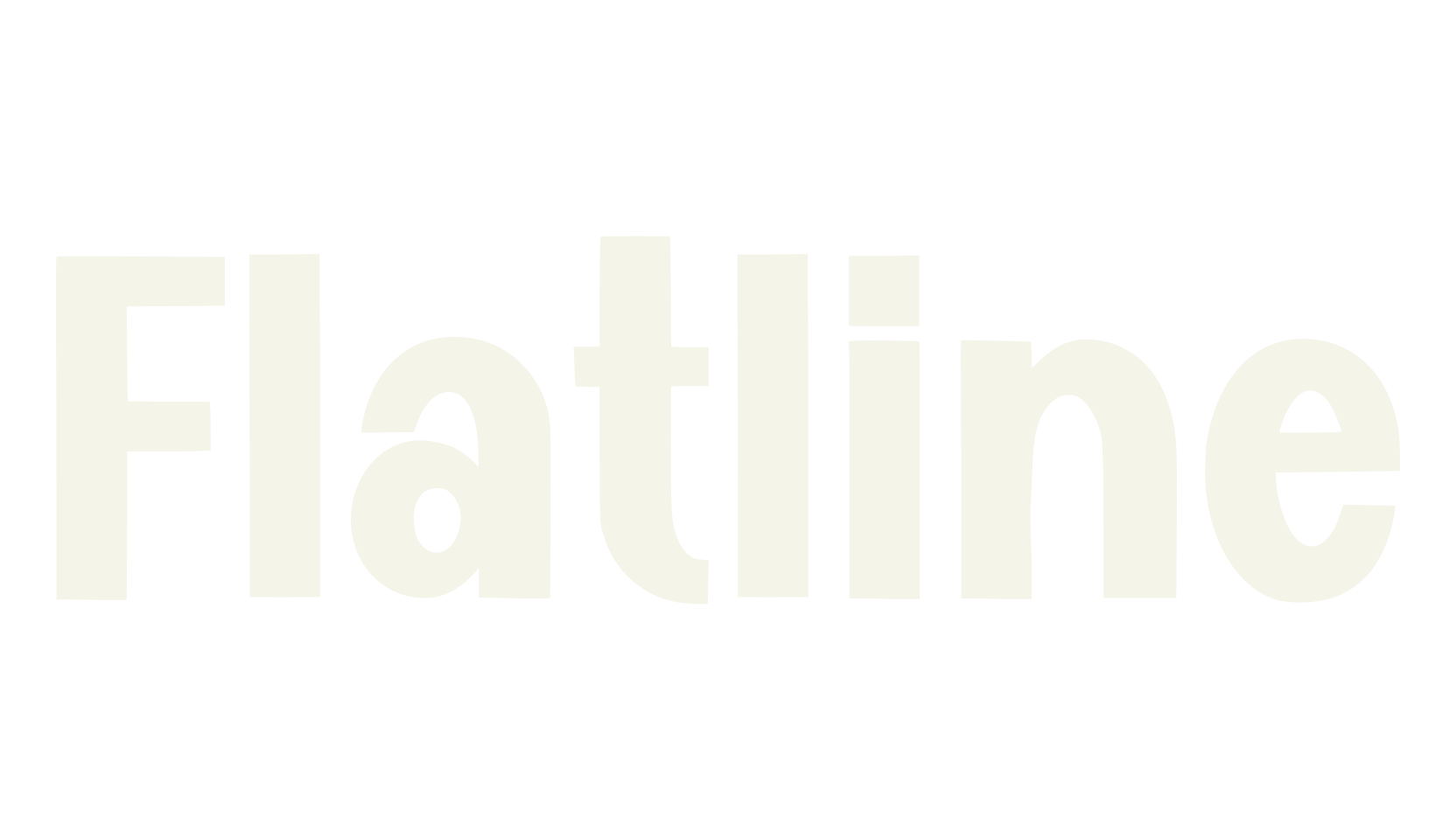 Flatline, bold font preview