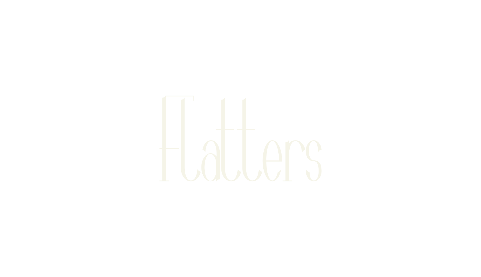 Flatters, sans serif font preview